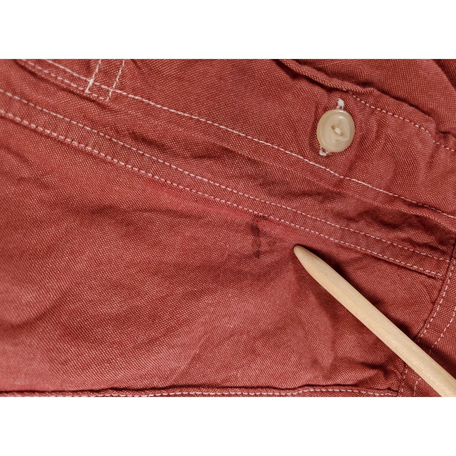 J.Crew J.CREW Shirt Chambray Button Up Red Long Sleeve Mens XL Size US XL / EU 56 / 4 - 5 Thumbnail