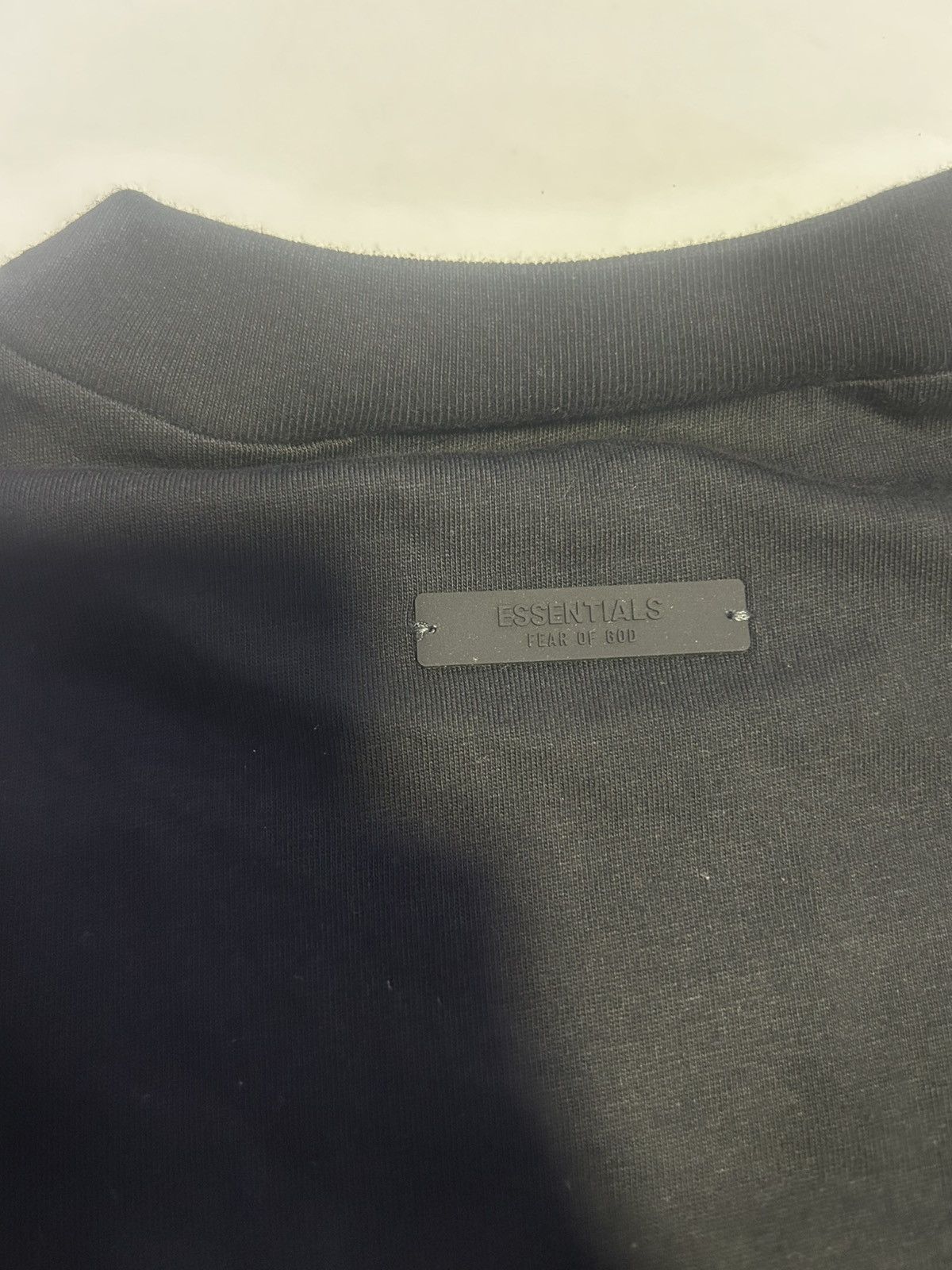 Essentials × Fear of God Fear Of God Essentials Jersey Crewneck T-Shirt ‘Black’ Size US XS / EU 42 / 0 - 5 Thumbnail