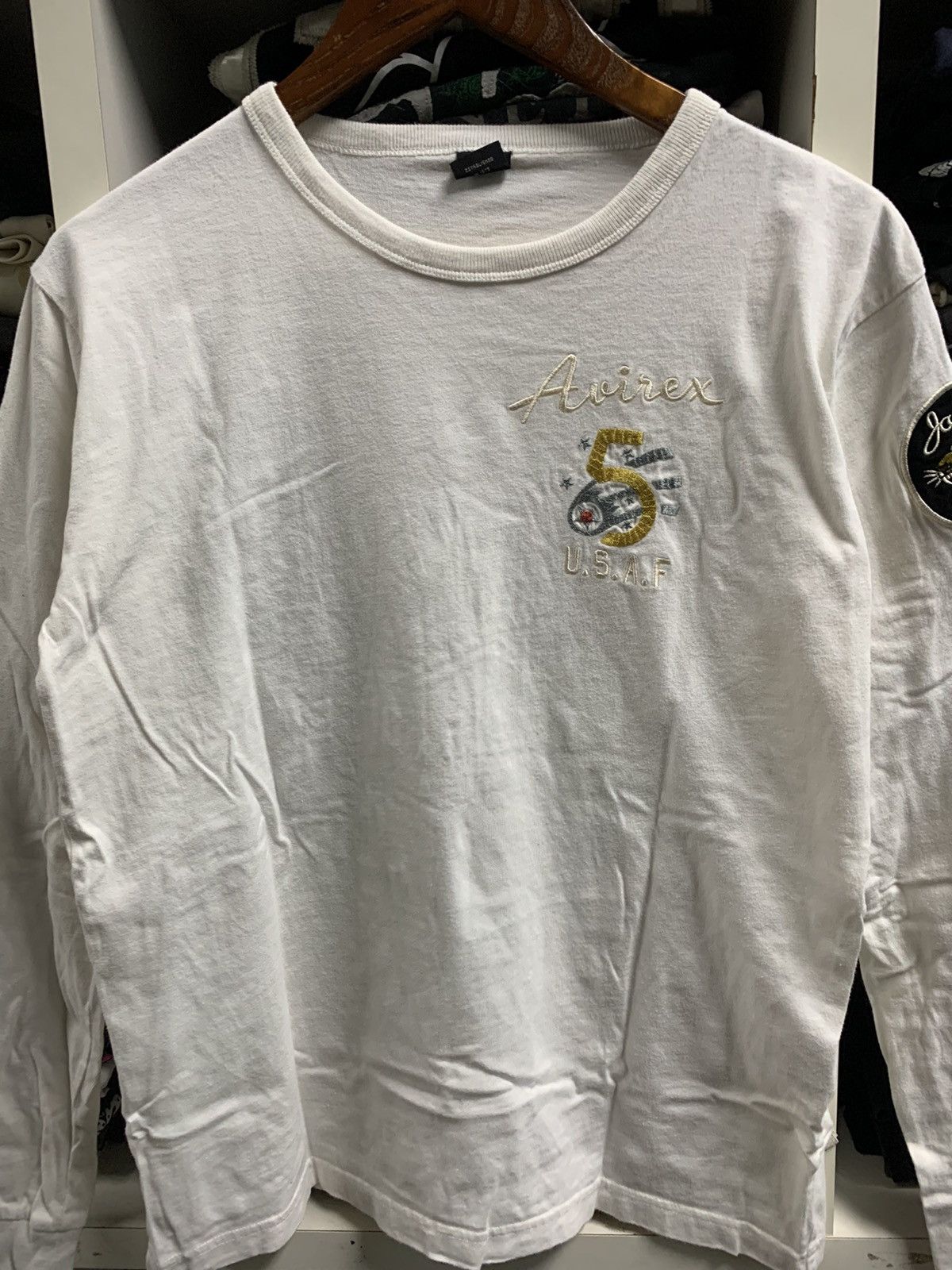Avirex × Vintage Vintage Avirex Embroidery logo white shirt Size US M / EU 48-50 / 2 - 3 Thumbnail