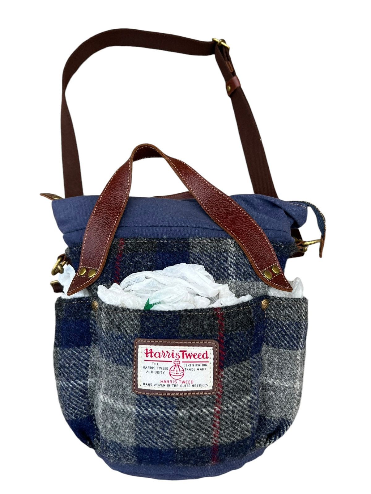 Harris Tweed Folna Japan X Harris Tweed Multi Pocket 2 Way Bag Size ONE SIZE - 6 Thumbnail