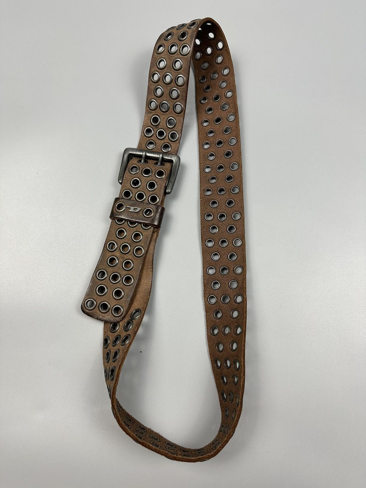 Diesel × Genuine Leather Vintage Diesel Double Barrel Leather Belts Size 36 - 3 Thumbnail