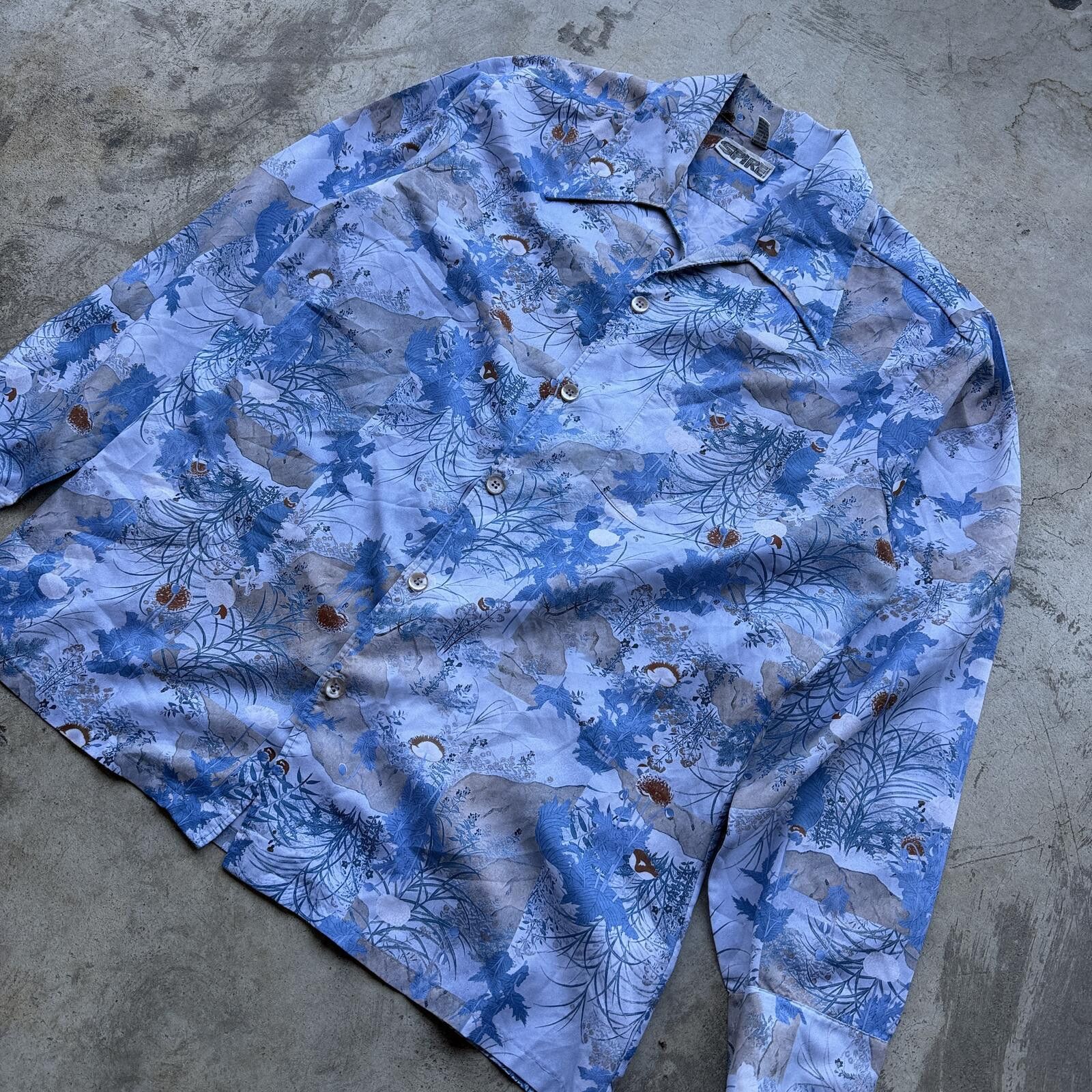 Other 70s Spire California Dagger Collar disco Button Up Shirt Size US L / EU 52-54 / 3 - 4 Thumbnail