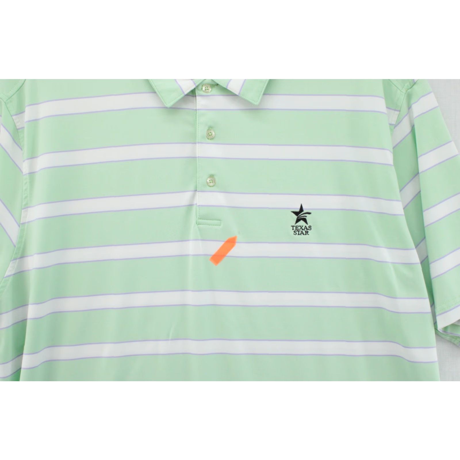 Vintage PING Performance Polo Shirt Men XL Green Ocean Front Striped Golf Texas Star Shirt XL Mens Green Ocean Front Striped Polo Size US XL / EU 56 / 4 - 3 Thumbnail