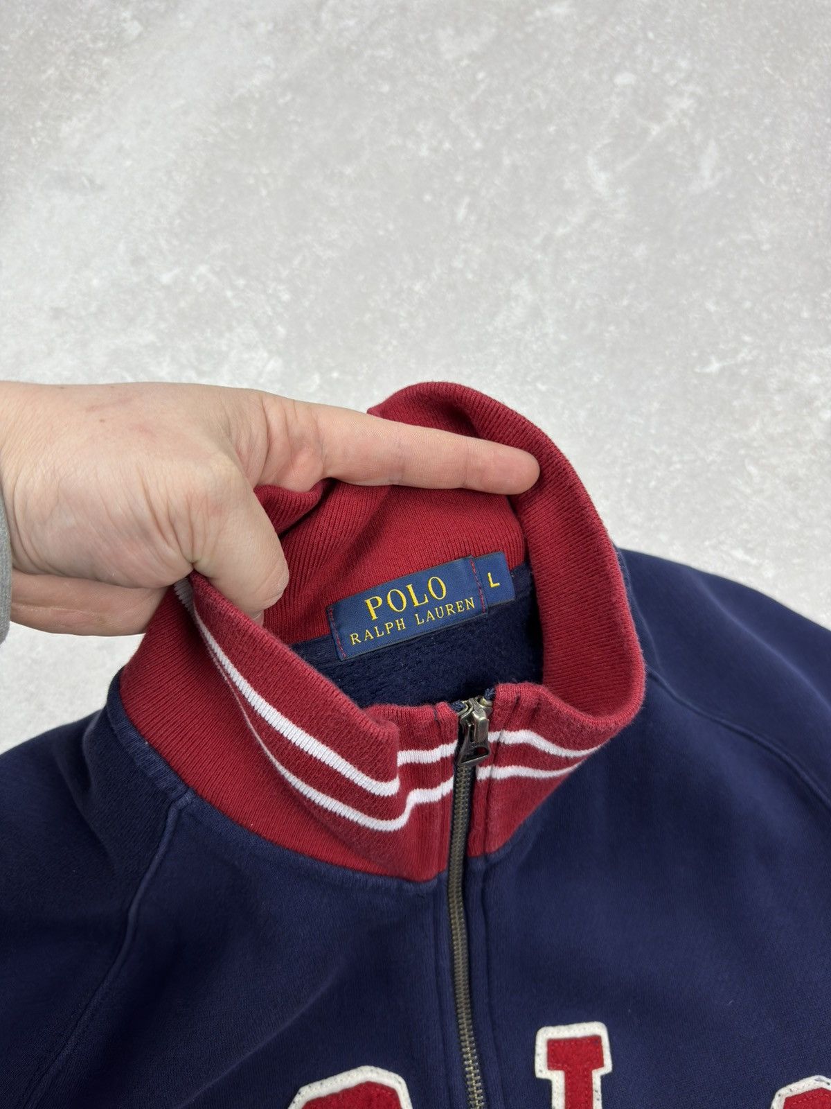 Polo Ralph Lauren Polo Ralph Lauren Track Jacket Big Logo Sweatshirt Full Zip Size US L / EU 52-54 / 3 - 7 Thumbnail