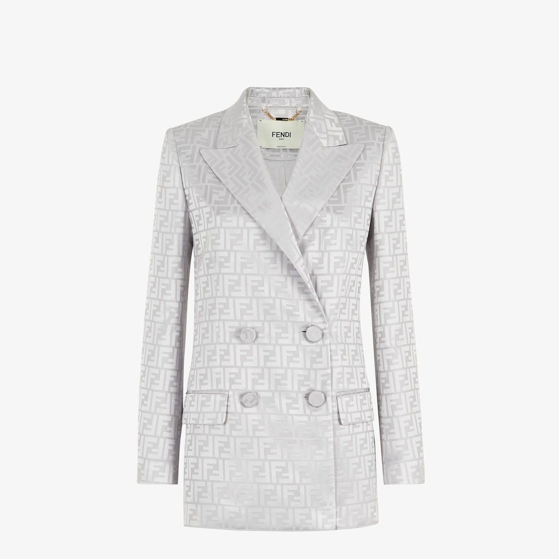 Fendi o1s1wg110225 Jacket in Grey Size L / US 10 / IT 46 - 1 Thumbnail
