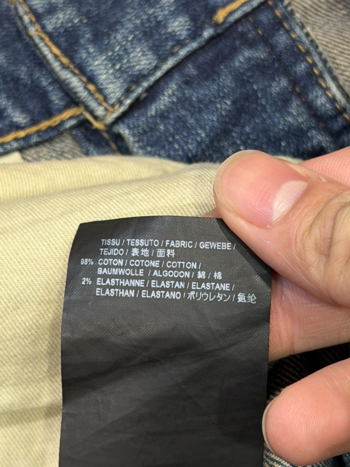 Saint Laurent Paris Medium Wash Knee Blow Out D02 Denim Jeans 32 Size US 36 / EU 52 - 7 Thumbnail