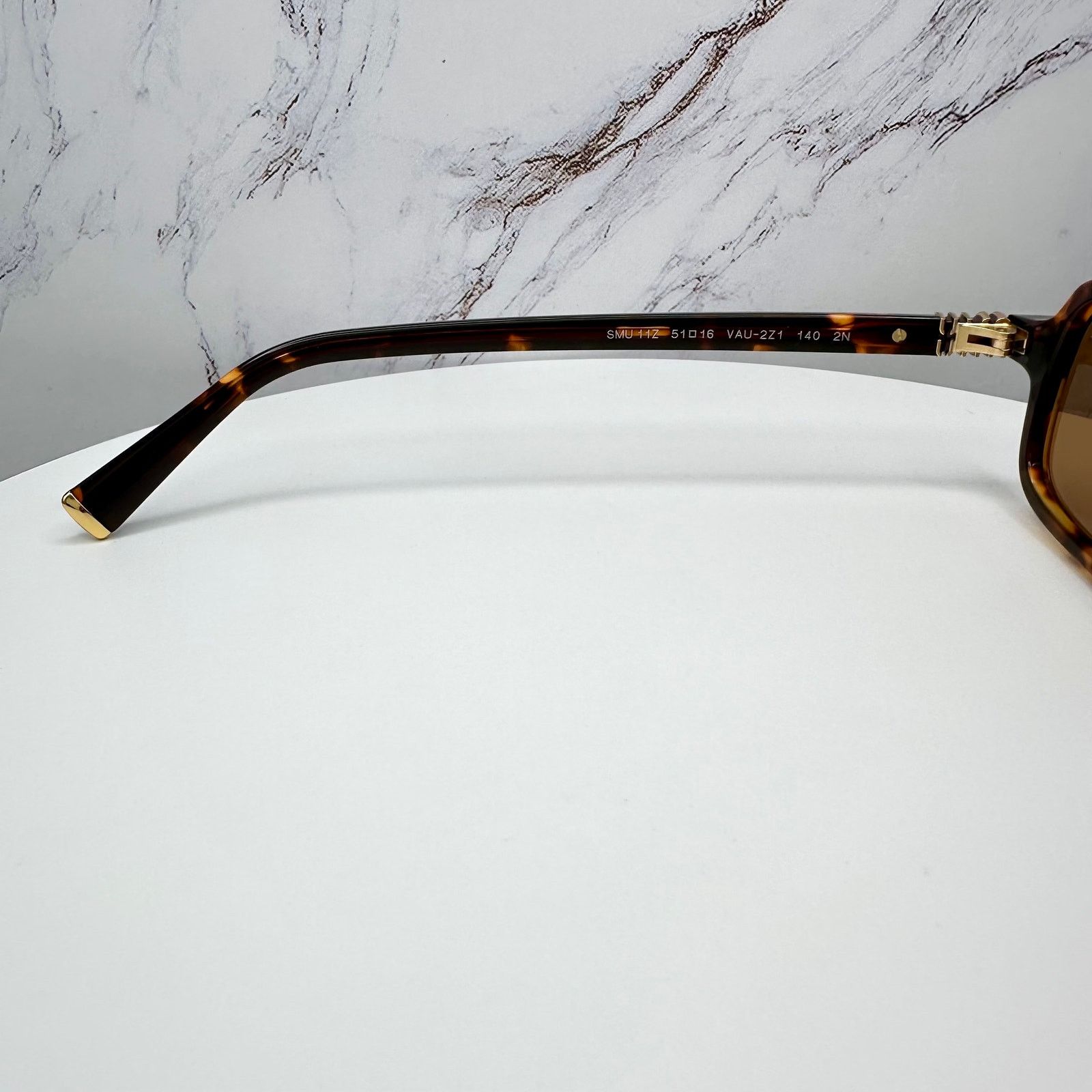 Miu Miu New MIU MIU Sunglasses Brown Tortoise Slim Acetate Authentic Size ONE SIZE - 9 Thumbnail