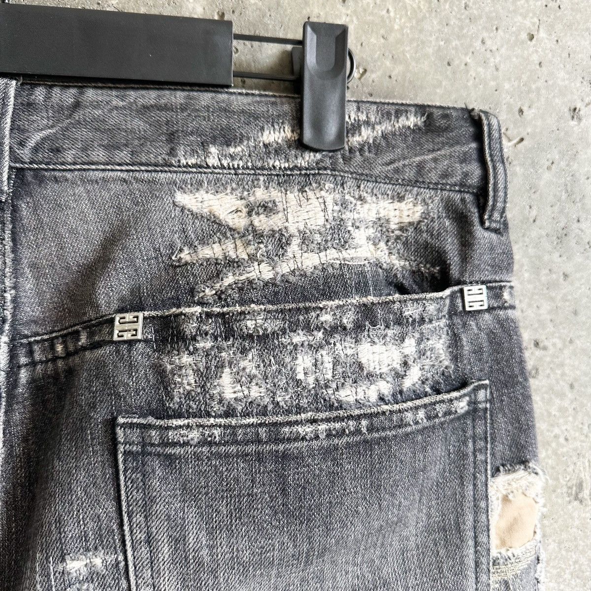 Givenchy Givenchy MMW Thrashed Moleskin Boro Repair Denim Size US 32 / EU 48 - 10 Thumbnail