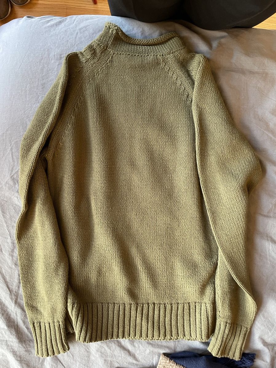 Alex Mill Forrest Green Rollneck cotton sweater - Alex Mill Size US S / EU 44-46 / 1 - 3 Thumbnail