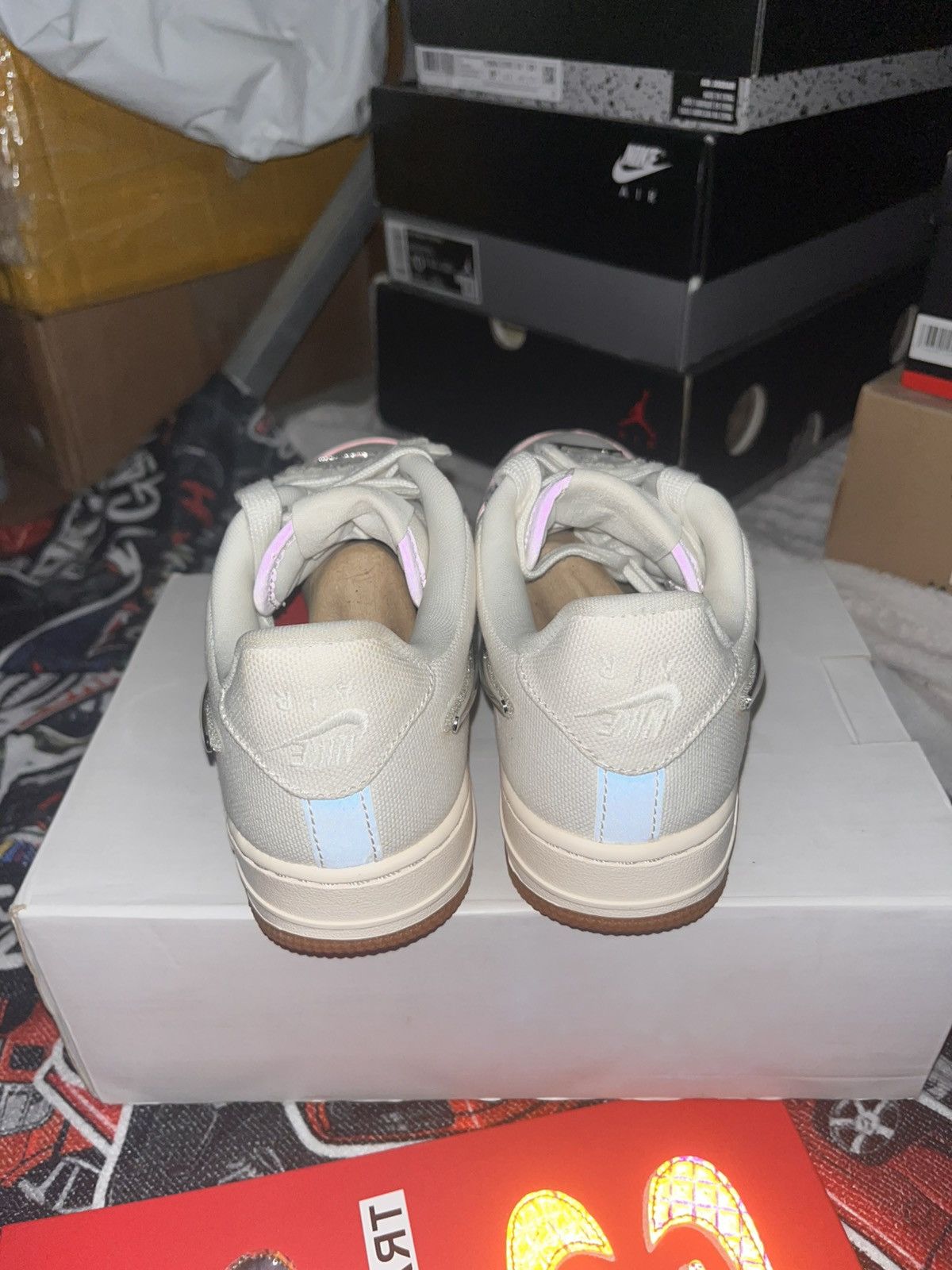 Nike × Travis Scott 2018 Travis Scott x Air Force 1 ‘Sail’ Size US 5 / EU 37 - 4 Thumbnail