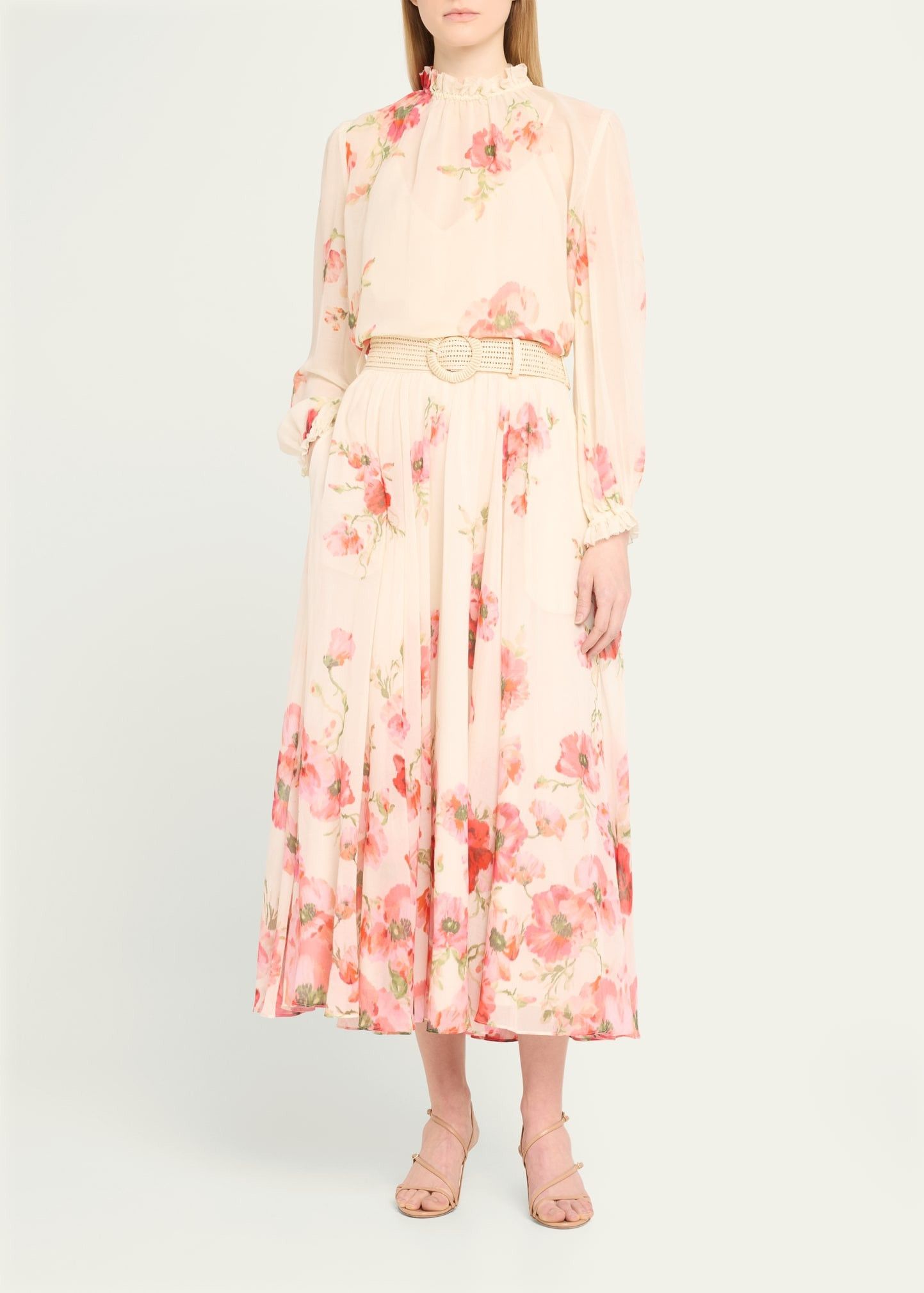 Zimmermann oc11z0525 Lightburst Maxi Skirt in Multicolor Size 25" / US 0 / IT 36 - 2 Thumbnail