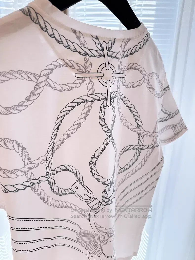 Hermes Hermes Rope pattern printed T-shirt Size XS / US 0-2 / IT 36-38 - 6 Thumbnail