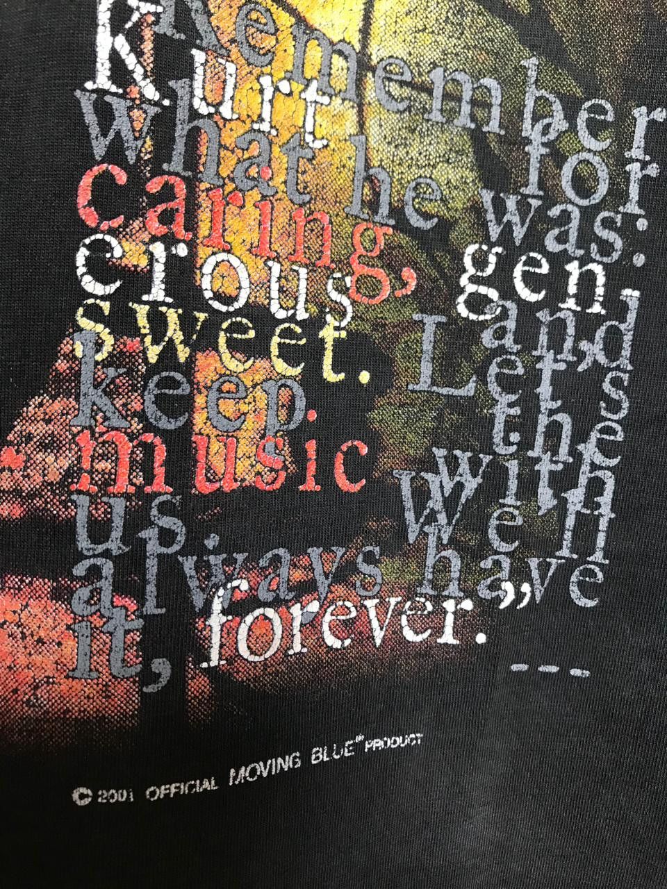 Band Tees Nirvana Kurt Cobain Moving Blue Band T Shirt Size US M / EU 48-50 / 2 - 10 Thumbnail