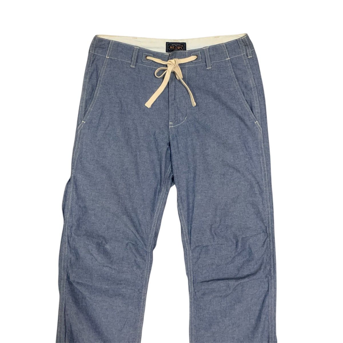 Beams Plus Beams Plus Chambray Cotton Straight Easy Pants W32x33 Size US 32 / EU 48 - 2 Thumbnail