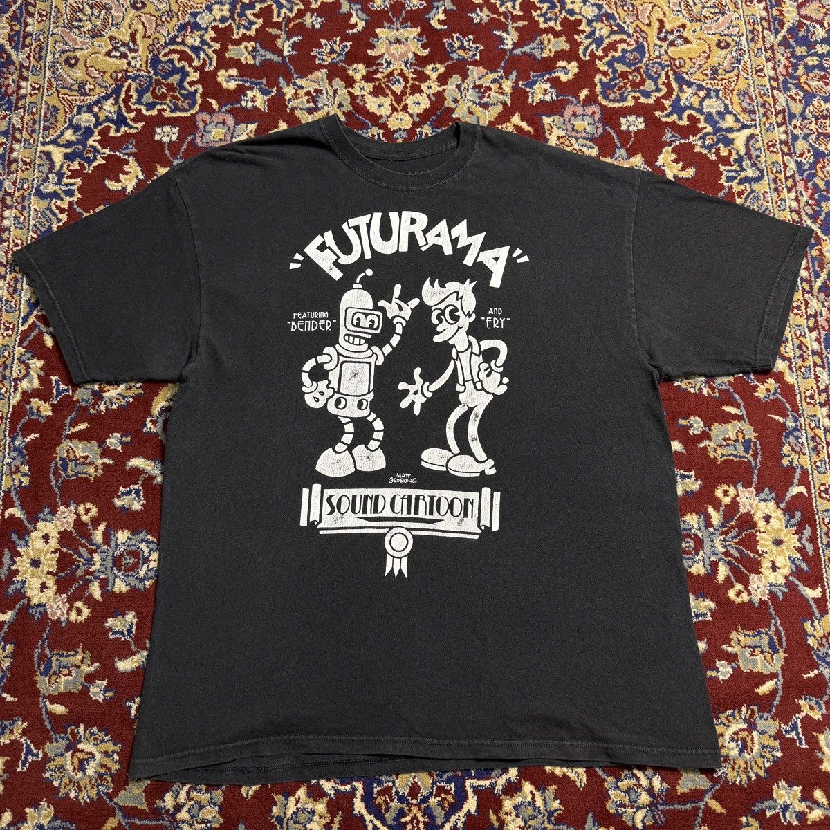 Anime Futurama Matt Groening Y2K movie promo tee Adult Swim Size US XL / EU 56 / 4 - 1 Thumbnail