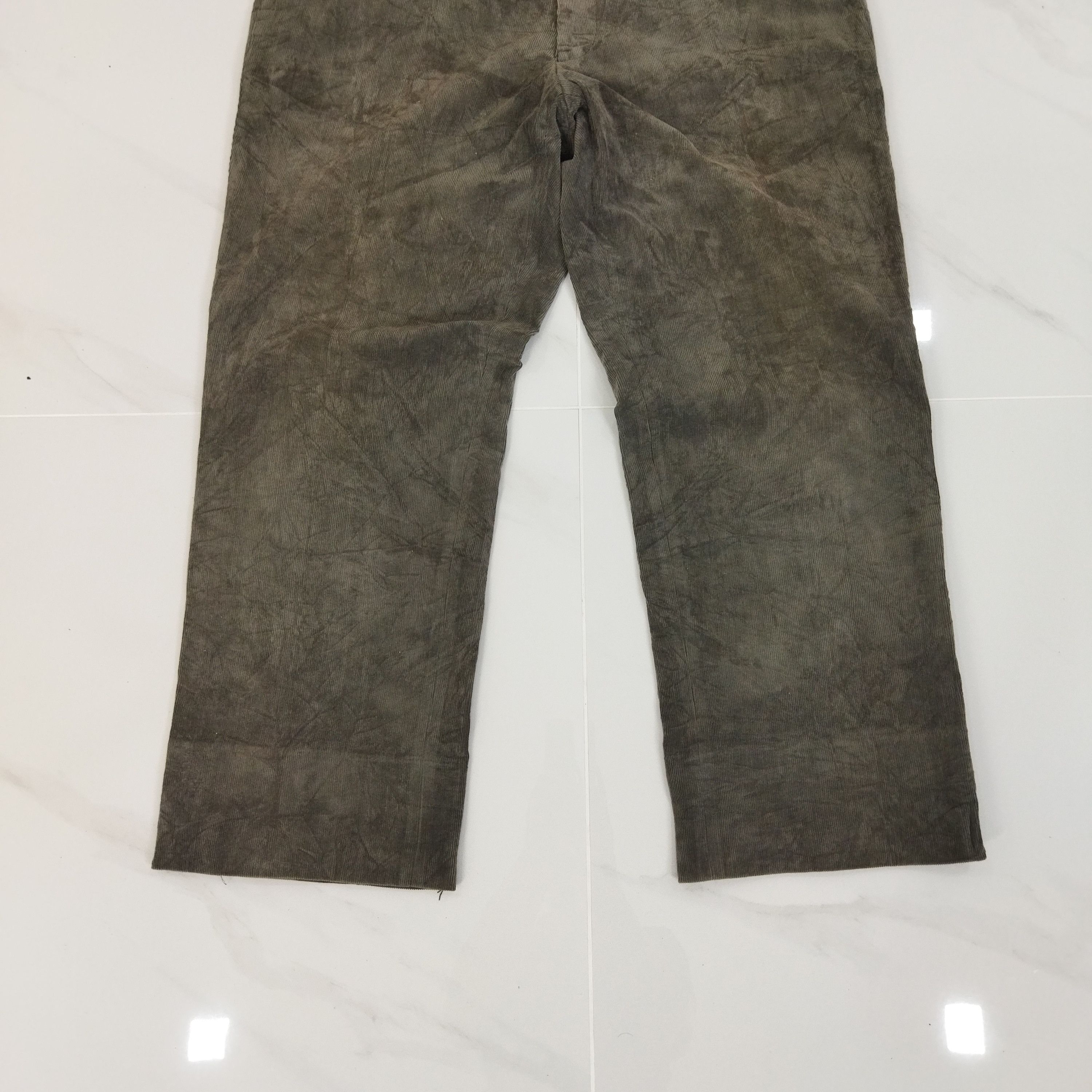 Japanese Brand PENTHOUSE CORDUROI FADED GREEN PANTS Size US 36 / EU 52 - 3 Thumbnail