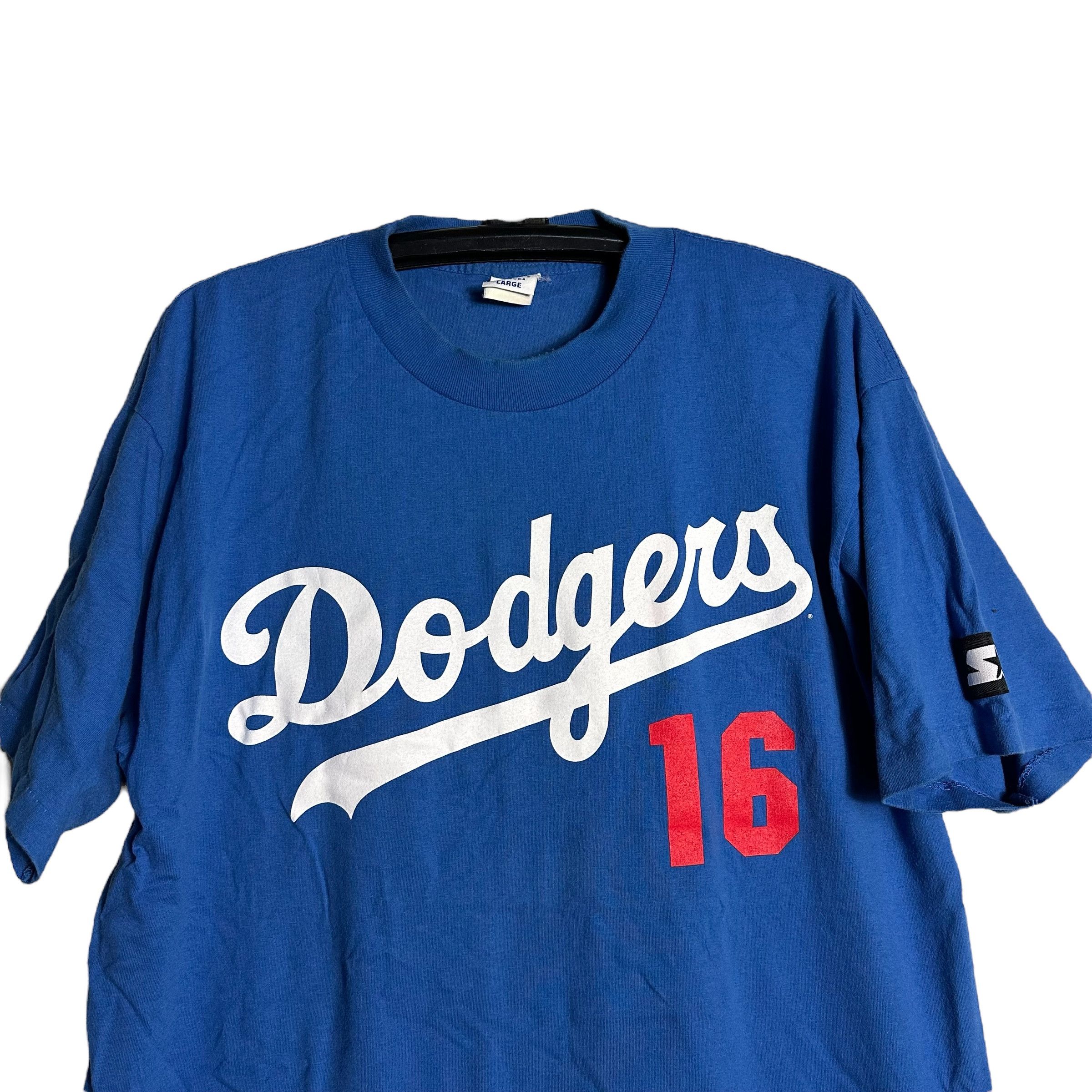 MLB 🔥RARE🔥Vtg Starter MLB Hideo Nomo #16 LA Dodgers T-shirt Size US L / EU 52-54 / 3 - 2 Thumbnail