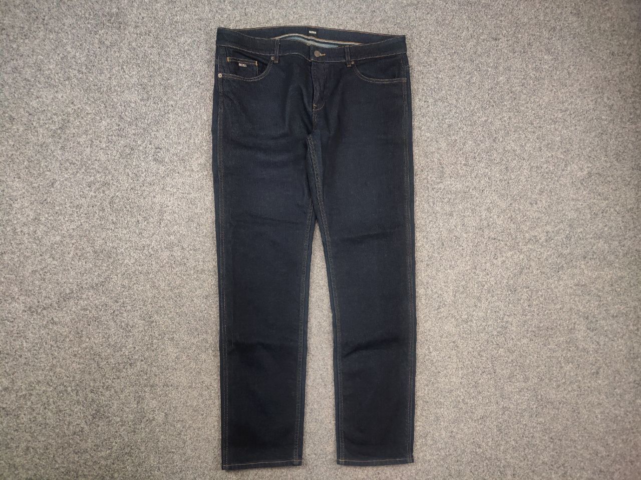 Hugo Boss Hugo Boss Delaware 3 slim fit Dark Blue Cotton Denim Jeans Size US 36 / EU 52 - 4 Thumbnail