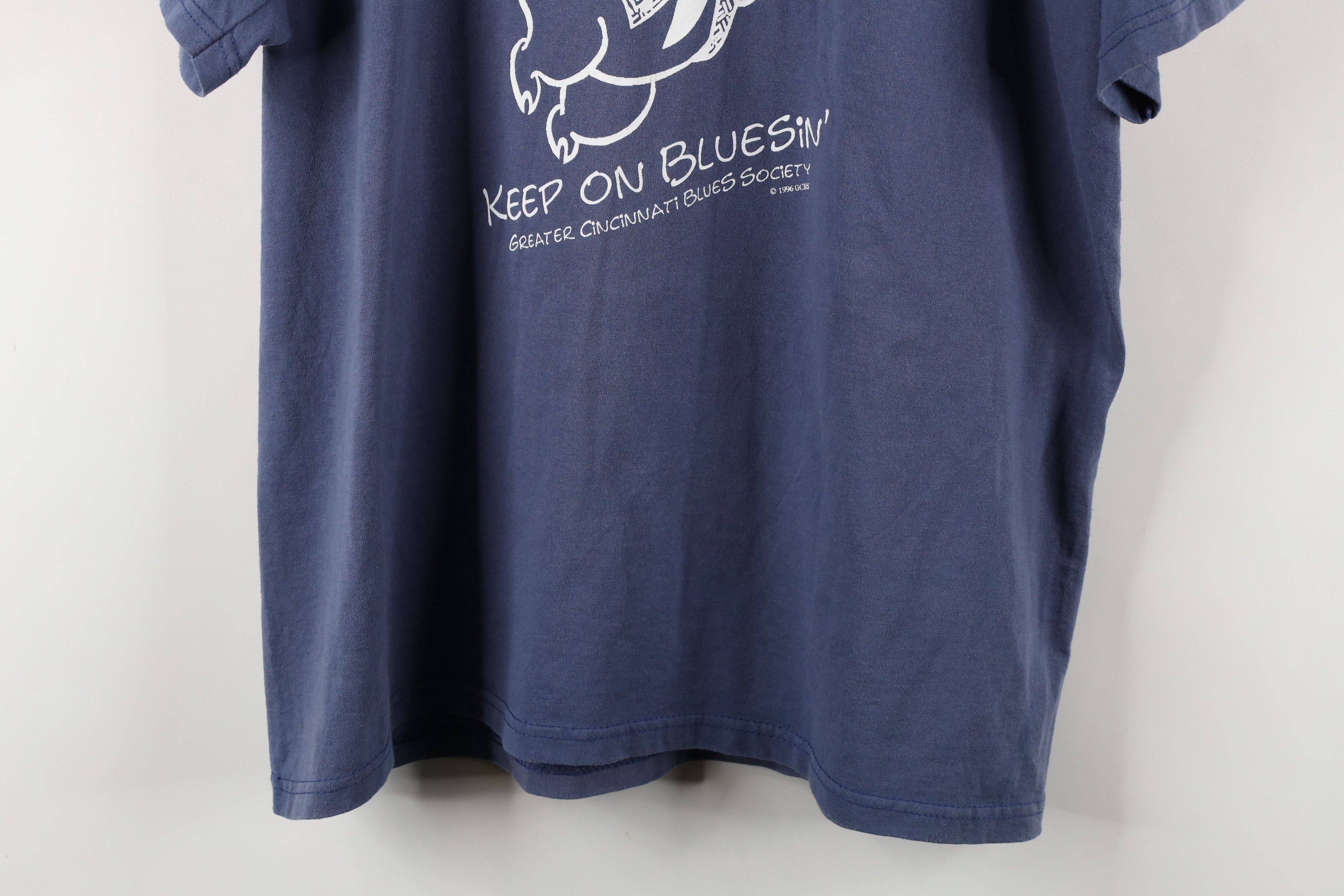 Vintage Vintage 90s Bluesin Greater Cincinnati Blues Society T-Shirt Size US XL / EU 56 / 4 - 3 Thumbnail
