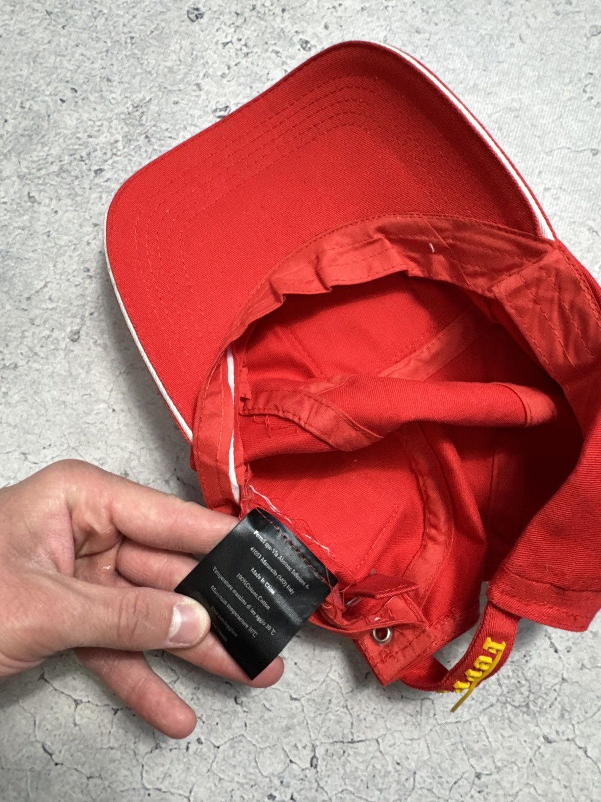 Ferrari Ferrari Vintage Racing Cap Big Logo Y2K Hype Size ONE SIZE - 7 Thumbnail