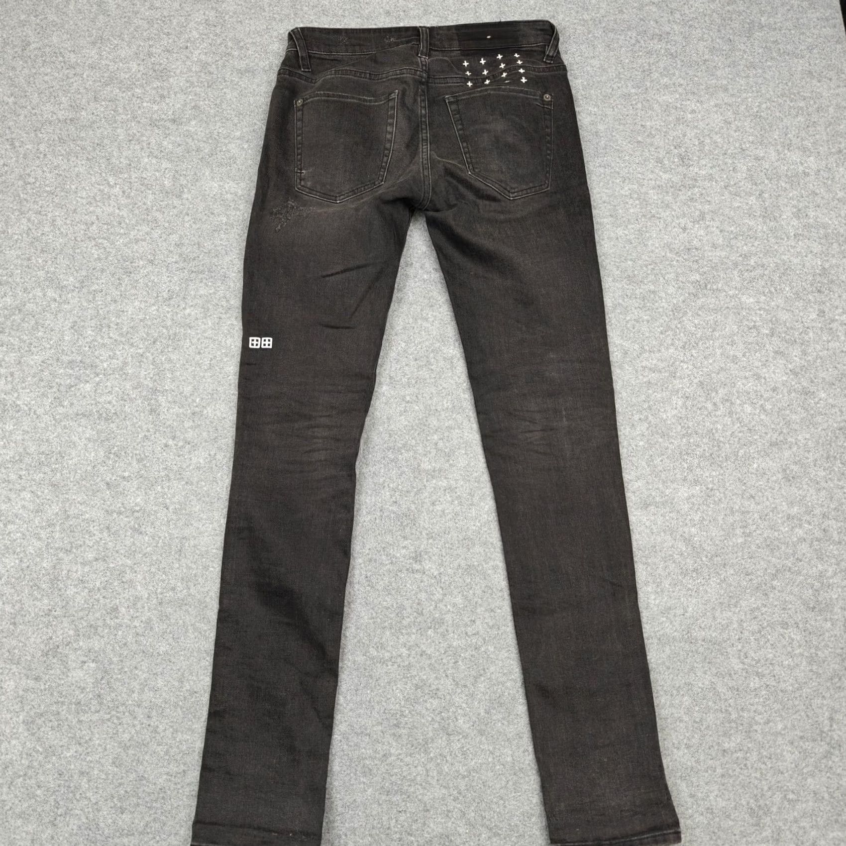 Ksubi VINTAGE Ksubi Van Winkle Scrapyard Jeans Mens 29x32 Black Slim Stretch Denim Charcoal Size US 29 - 7 Thumbnail