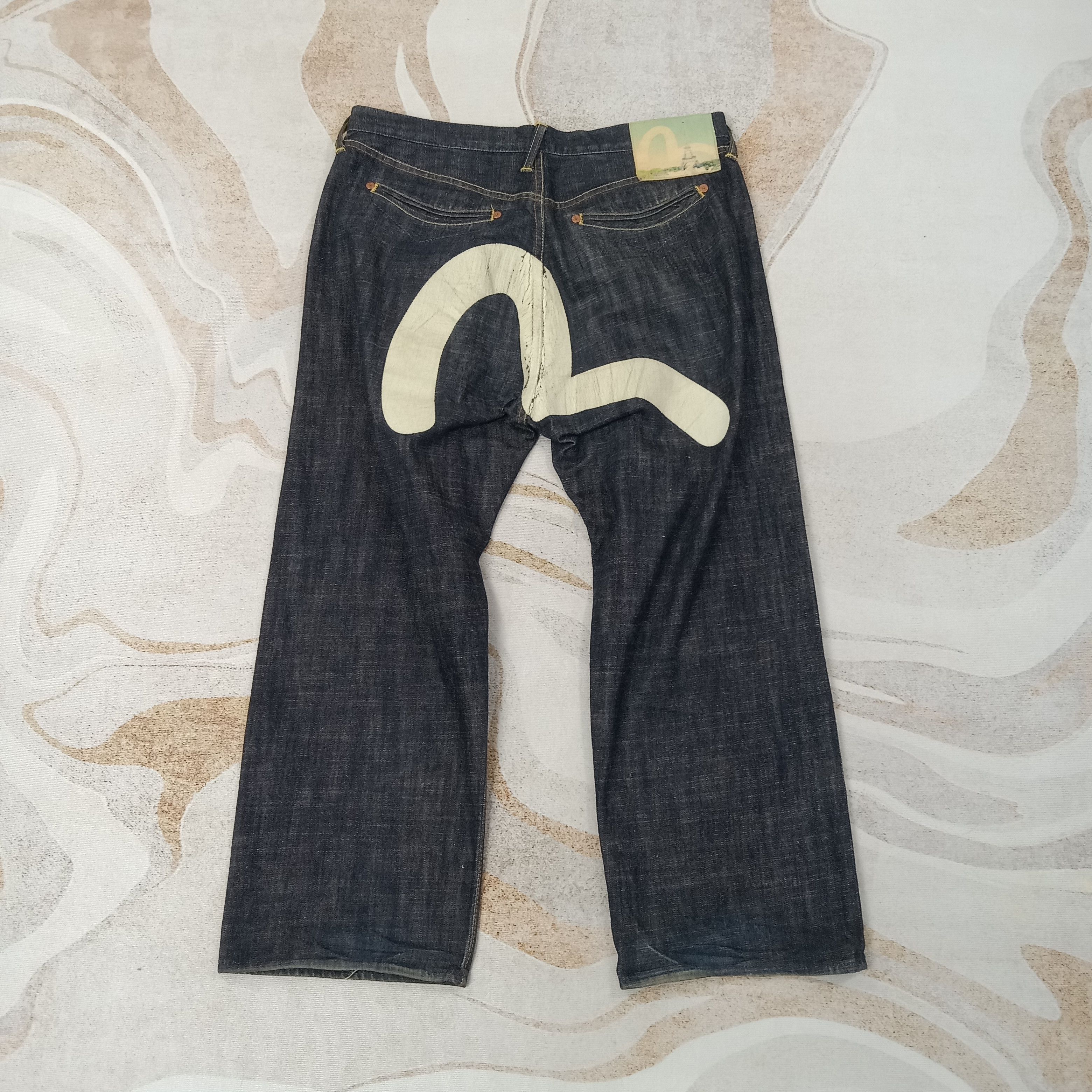 Evisu Evisu Paris Selvedge Japanese Daicock Denim Jeans C258N30 Size US 37 - 1 Thumbnail