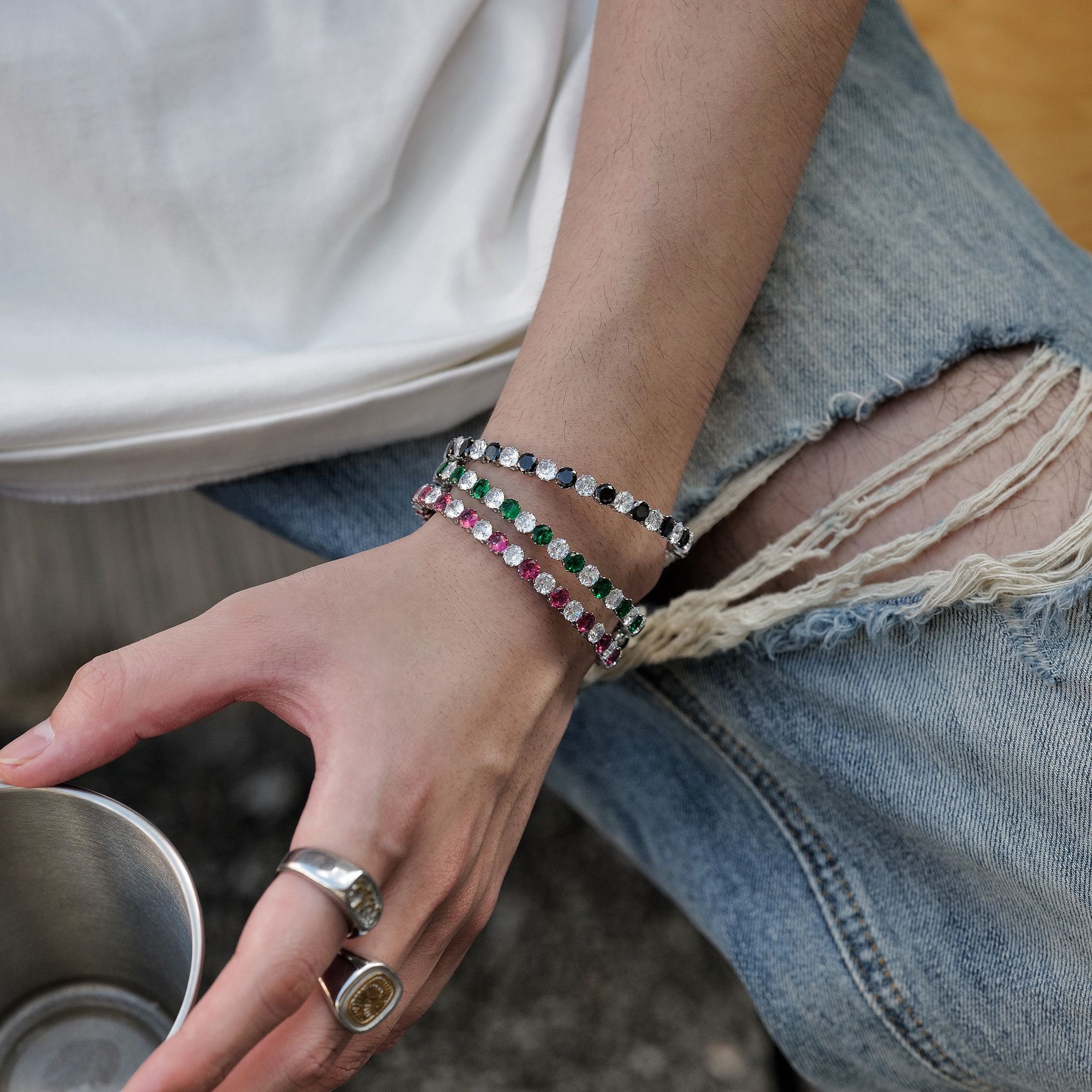 Jewelry Vibe Bracelet Y2K Punk Chain Gotch Bracelets Chains Size ONE SIZE - 1 Thumbnail