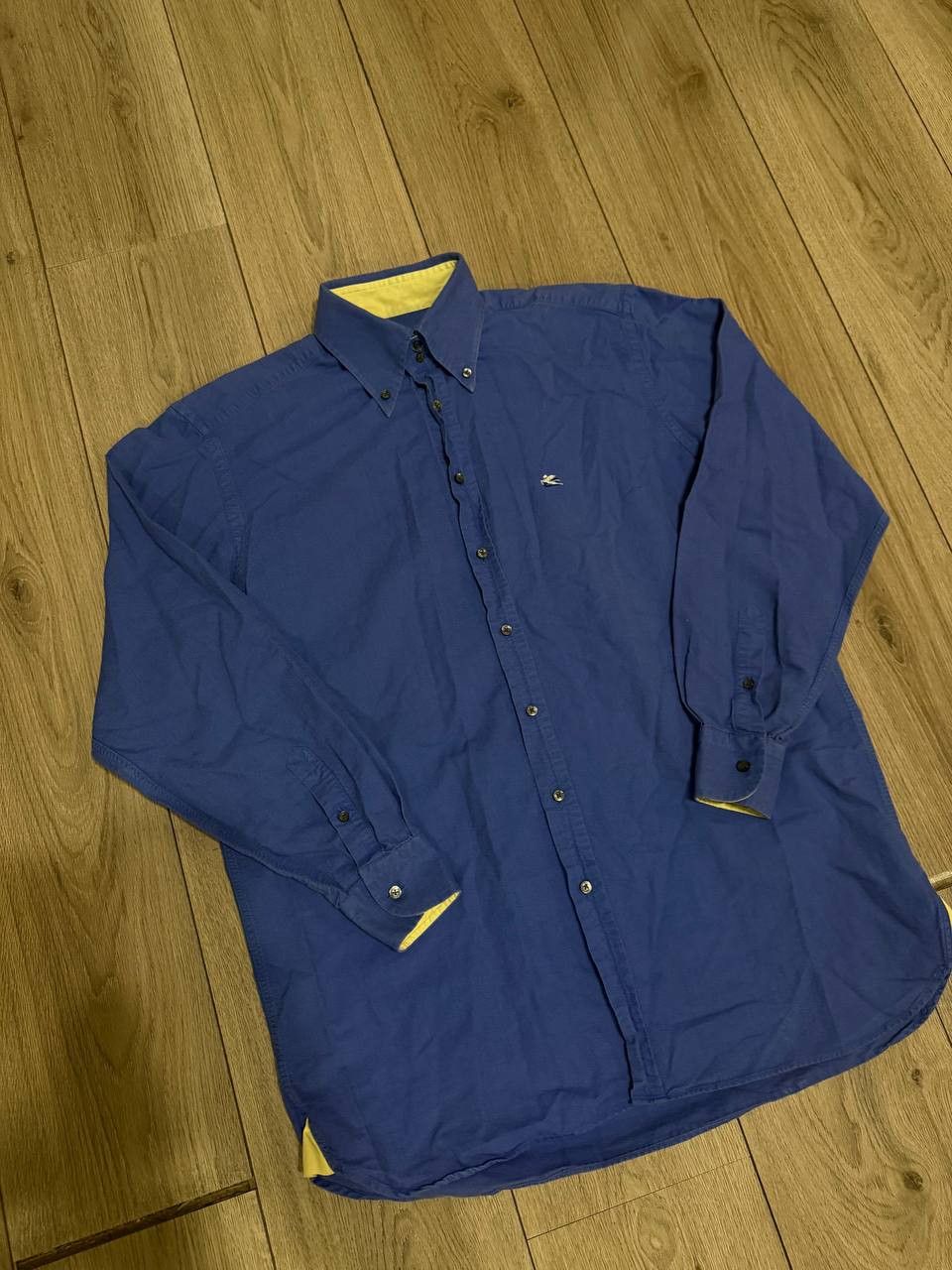 Etro ETRO Milano Button Up Shirt Mens Sz 41 Blue Long Sleeve Size US L / EU 52-54 / 3 - 2 Thumbnail