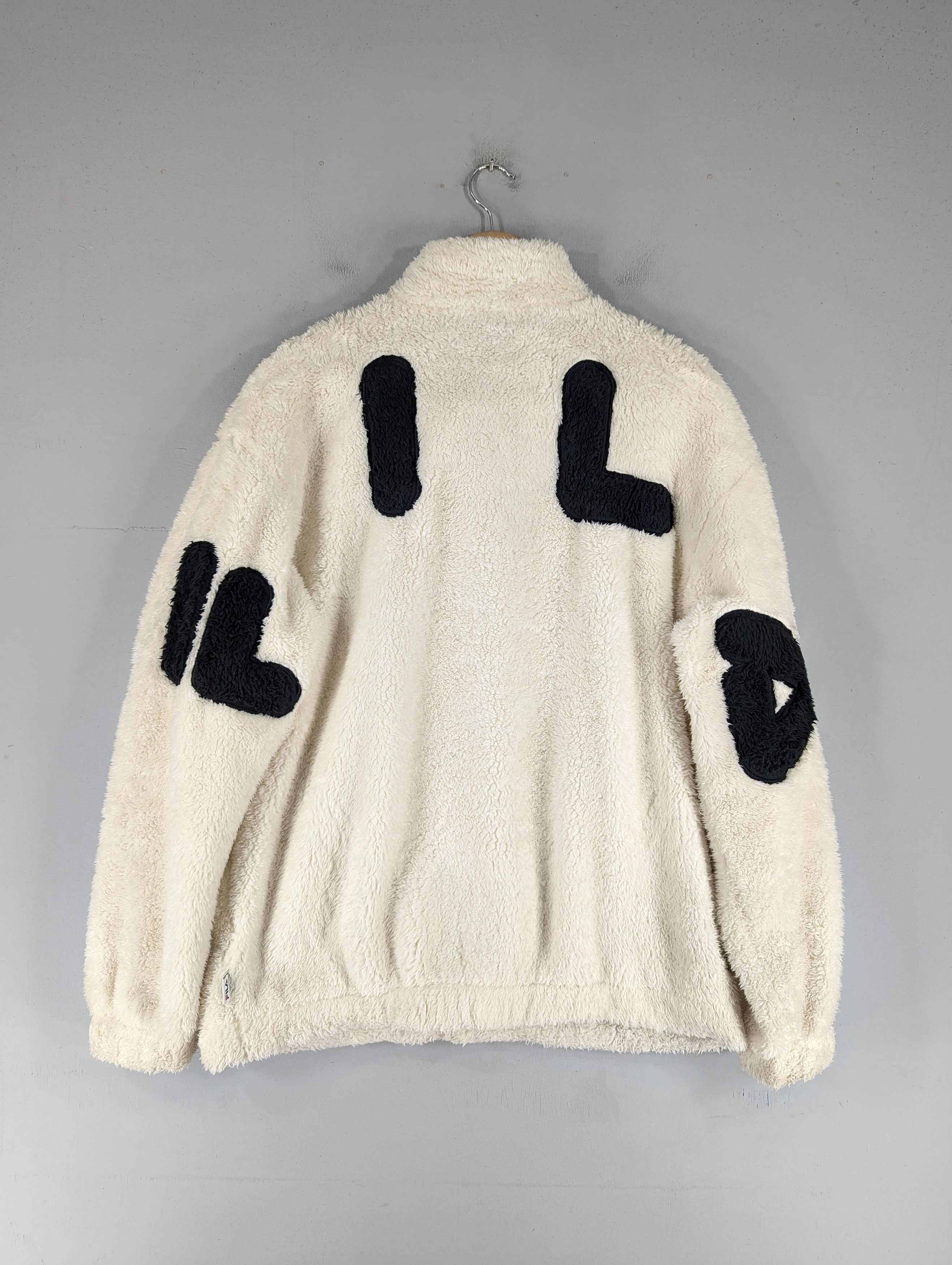 Fila Fila Fleece Deep Pile Big Logo Zipper Jacket Size US L / EU 52-54 / 3 - 1 Thumbnail