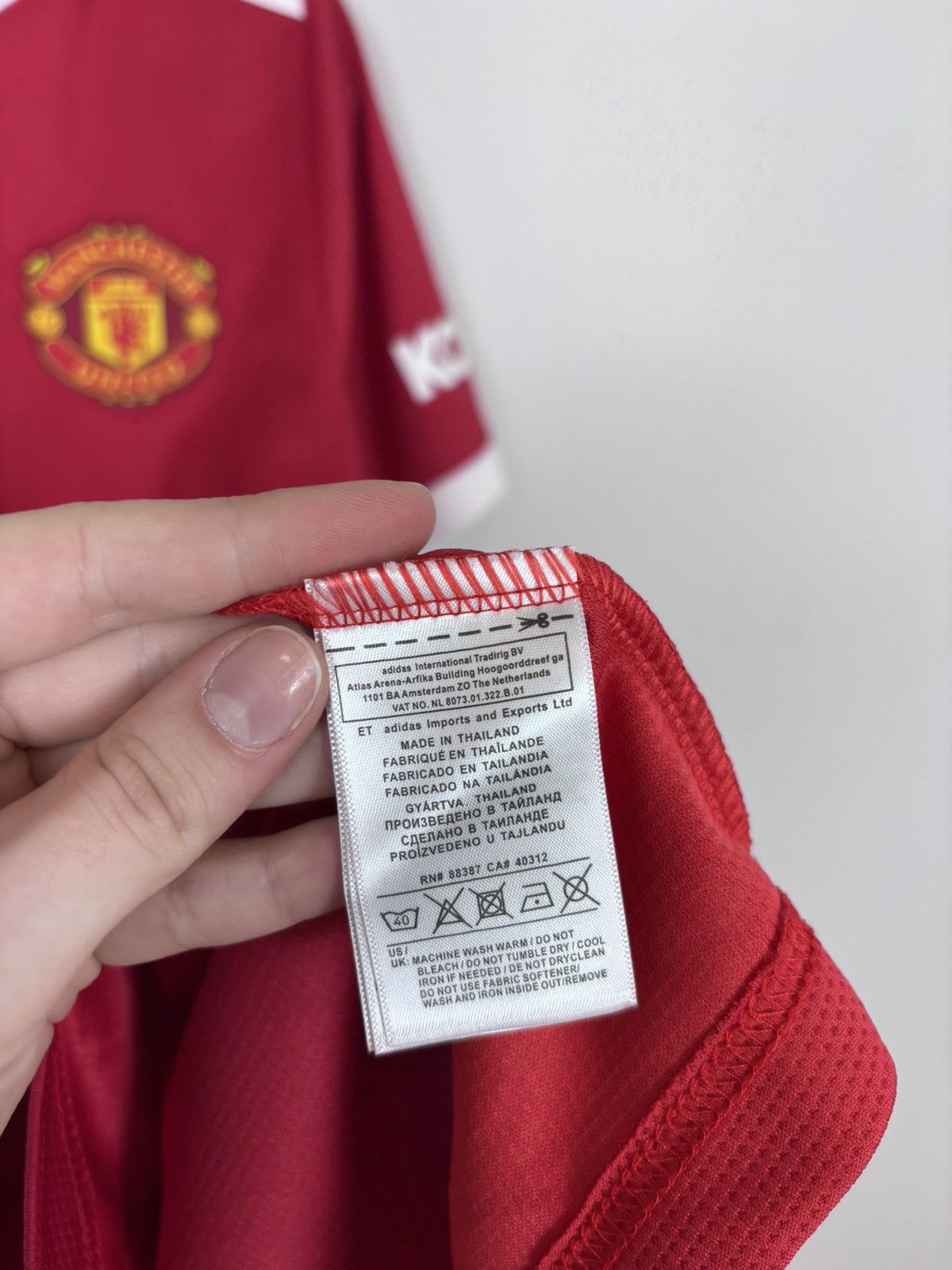 Adidas Adidas Manchester United NWT 2021/22 Toone #7 Soccer Jersey Size US L / EU 52-54 / 3 - 20 Thumbnail