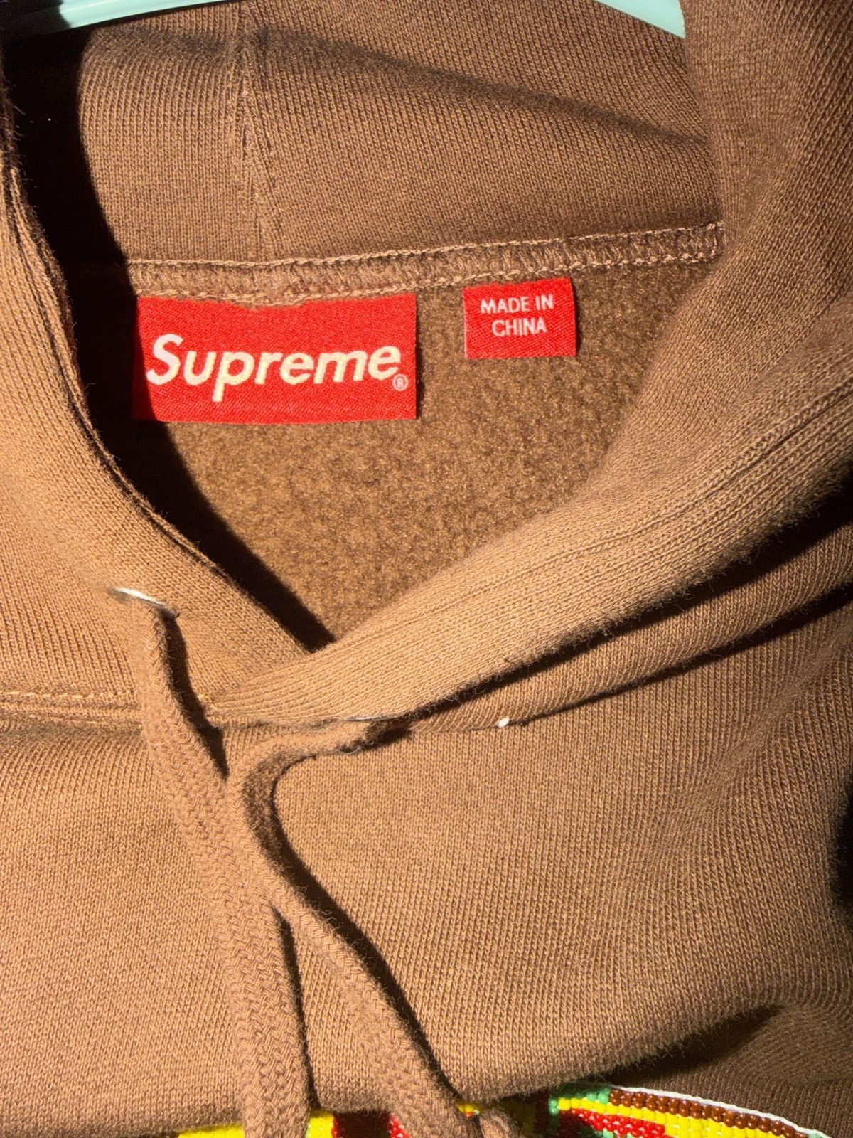 Supreme Brown Supreme Hoodie Size US S / EU 44-46 / 1 - 6 Thumbnail