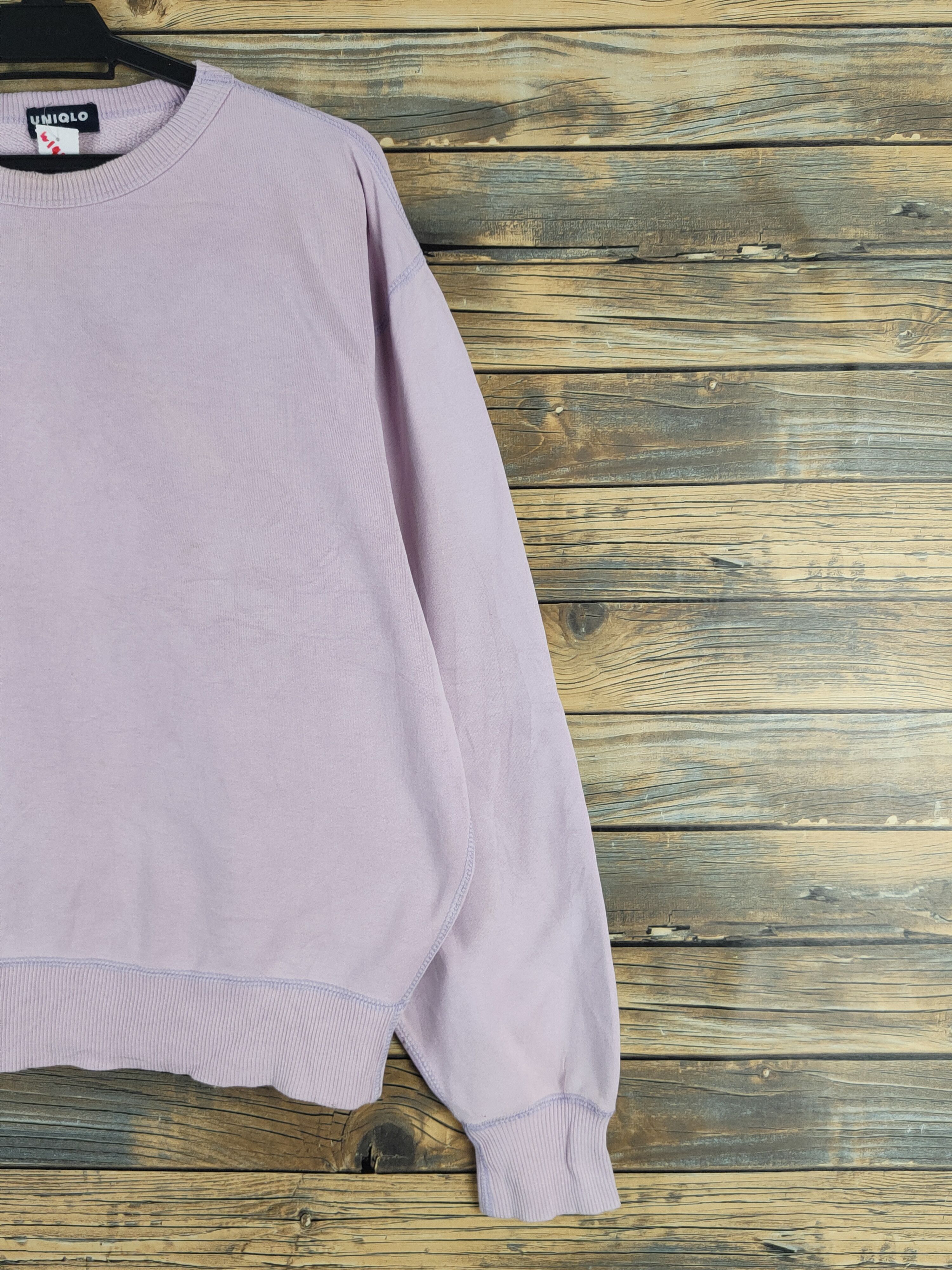 Japanese Brand Uniqlo vintage Light Purple Sweatshirts #W1456 Size US M / EU 48-50 / 2 - 5 Thumbnail