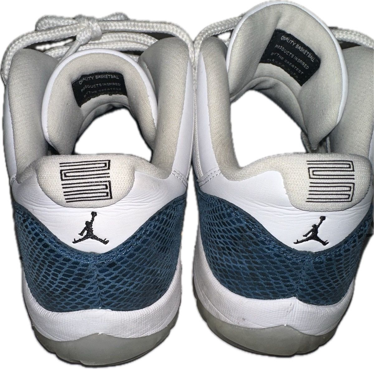 Nike Jordan 11 retro low (Snakeskin Navy) Size US 12 / EU 45 - 7 Thumbnail