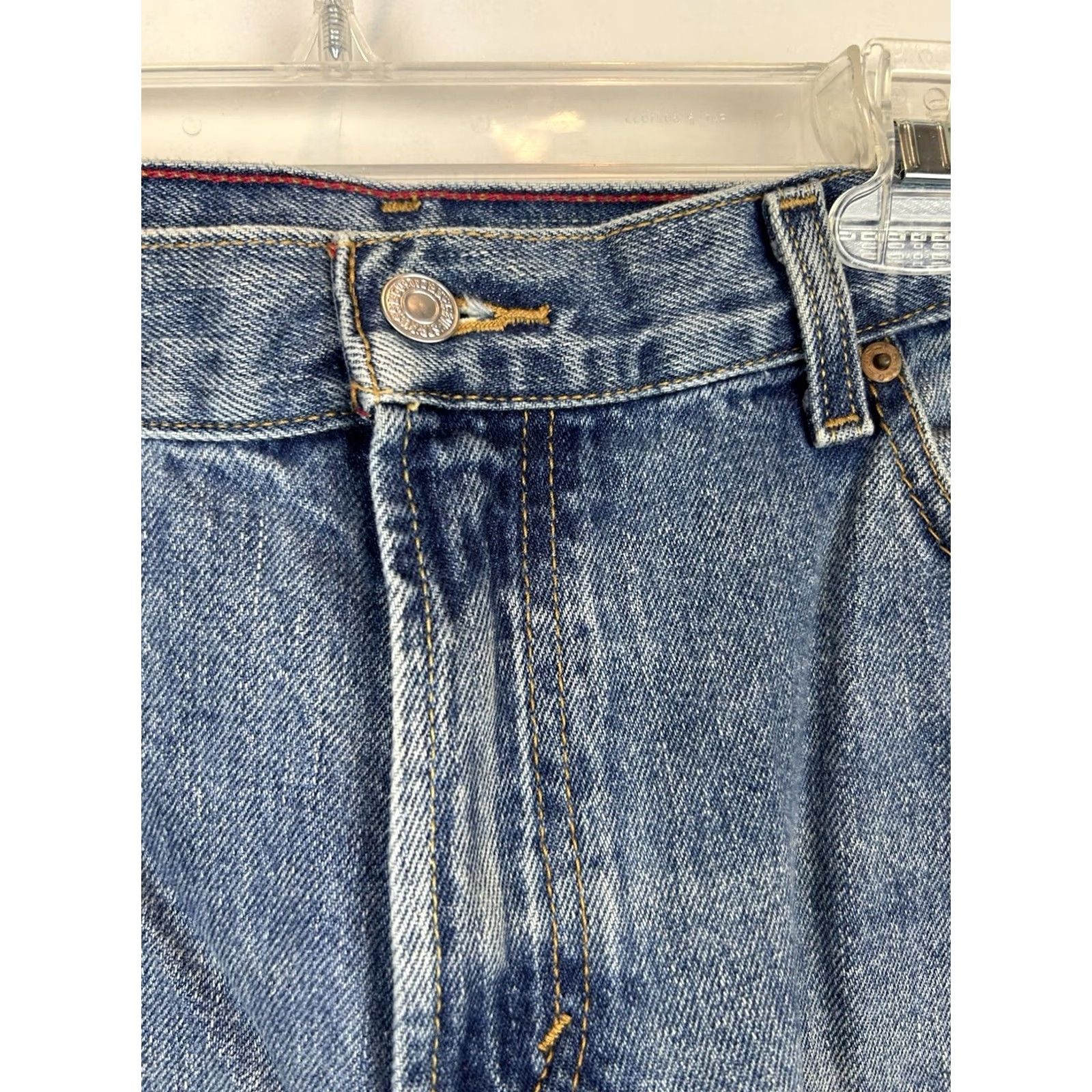 Levi's VINTAGE Levi's 550 Jeans Womens 12 31X30 Blue Relaxed Fit Tapered Denim Y2K Size 34" / US 12 / IT 48 - 6 Thumbnail