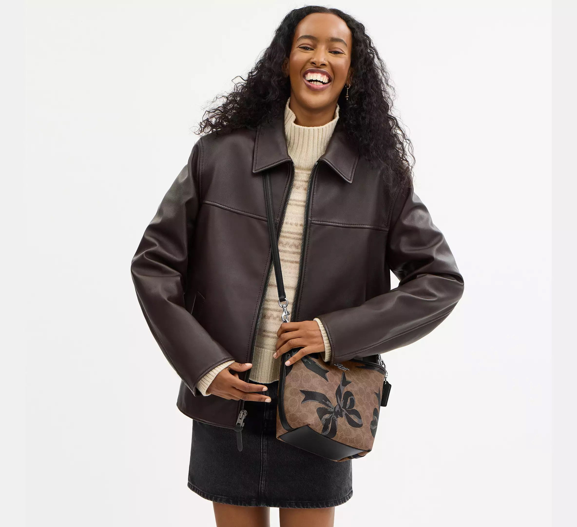 Coach City Bucket Bag In Signature Canvas With Bow Print CY651 Size ONE SIZE - 9 Thumbnail