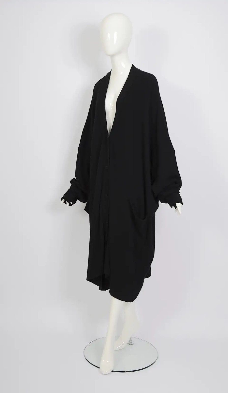 Issey Miyake × Japanese Brand Issey Miyake 1980s archive brush label wool cocoon cardigan Size M / US 6-8 / IT 42-44 - 4 Thumbnail