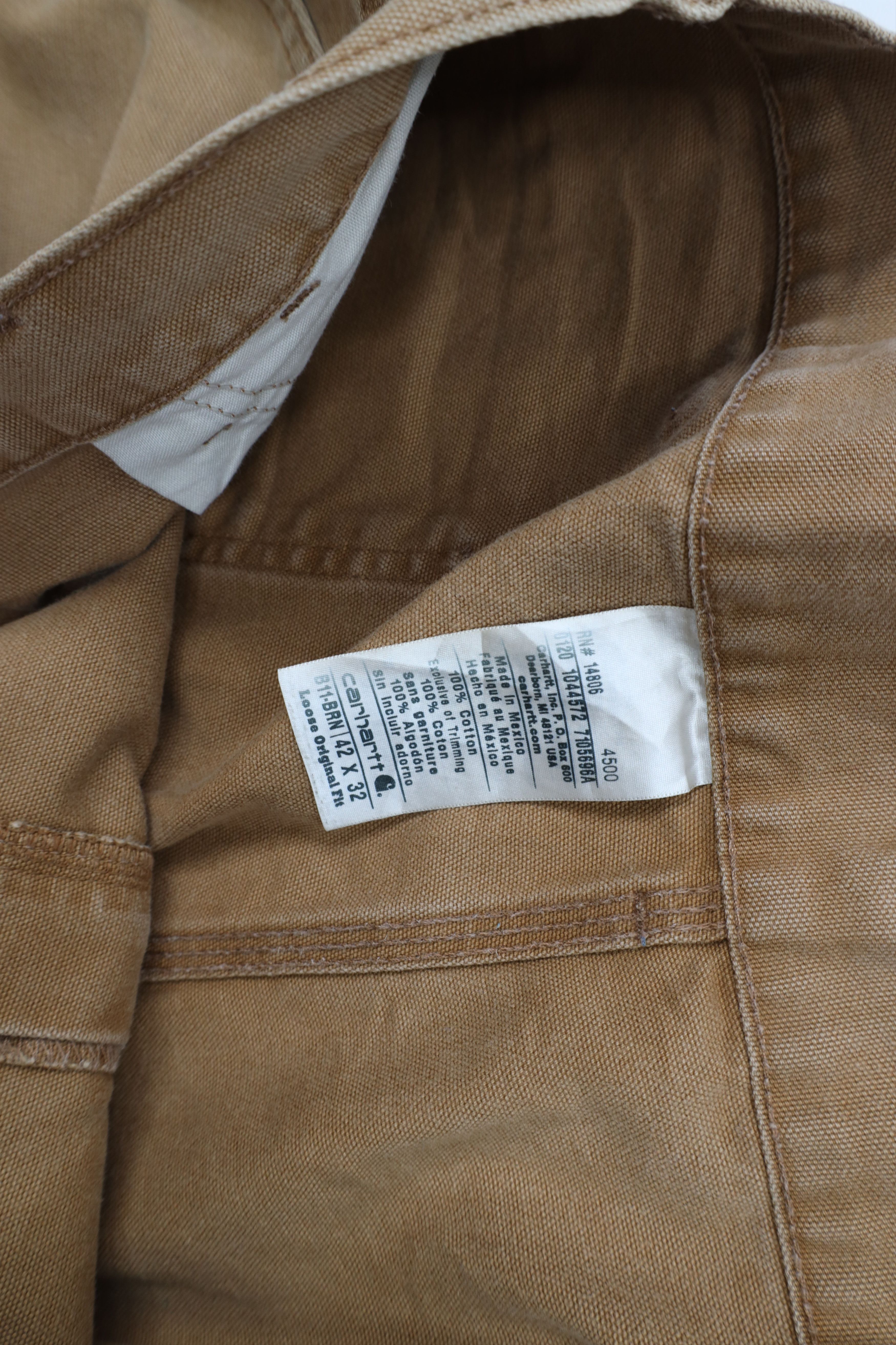 Carhartt × Vintage Vintage Carhartt Relaxed Fit Canvas Wide Leg Dungaree Pants Size US 42 / EU 58 - 9 Thumbnail
