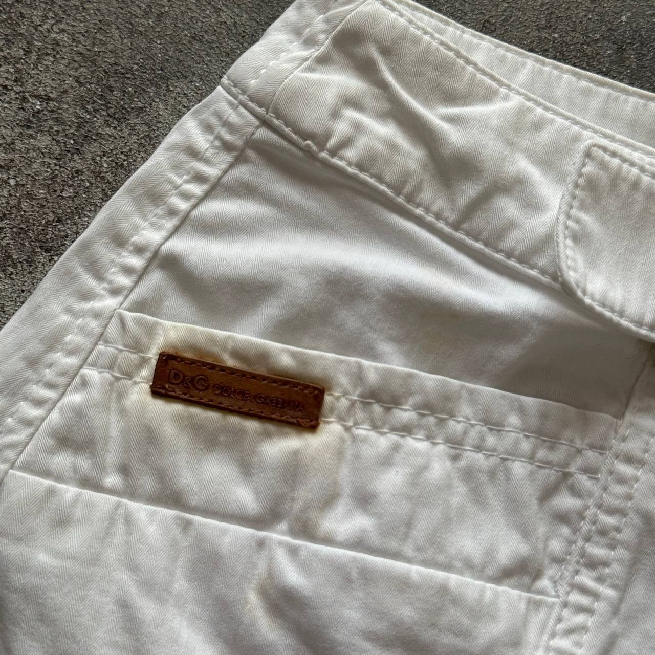 Dolce & Gabbana Dolce & Gabbana Vintage Belted Mini Skirt Size 32" / US 10 / IT 46 - 8 Thumbnail