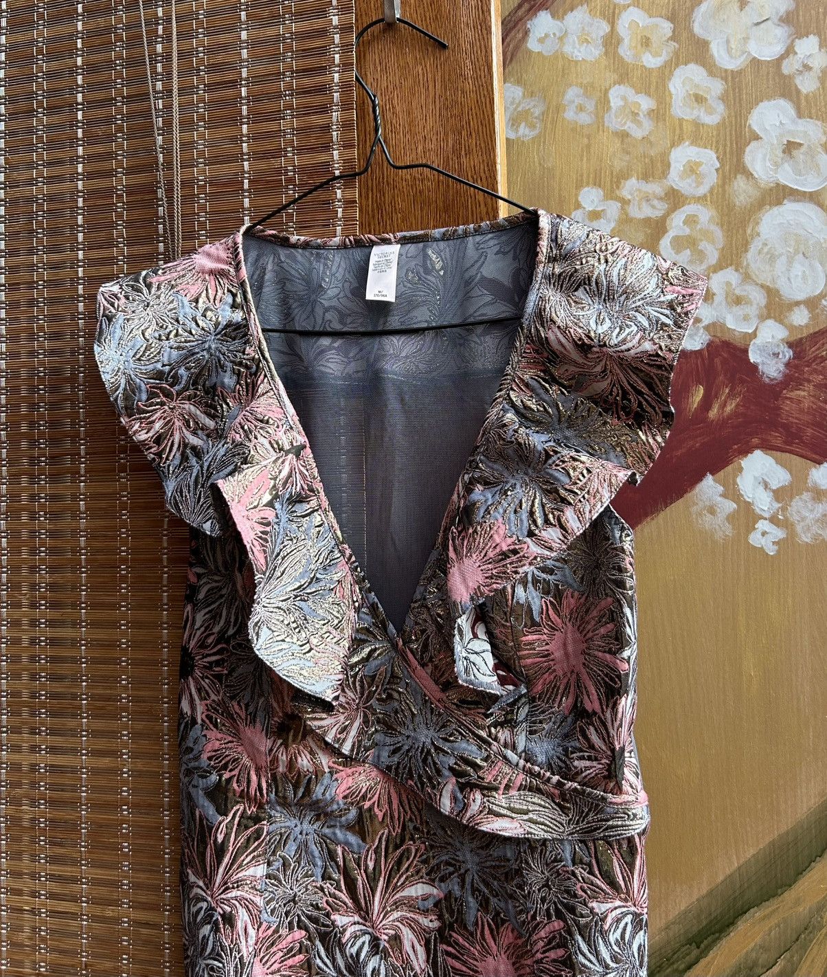 Designer × Victoria's Secret Victorias Secret Dream Angels Shine Brocade Ruffled Bodysuit Size M / US 6-8 / IT 42-44 - 3 Thumbnail