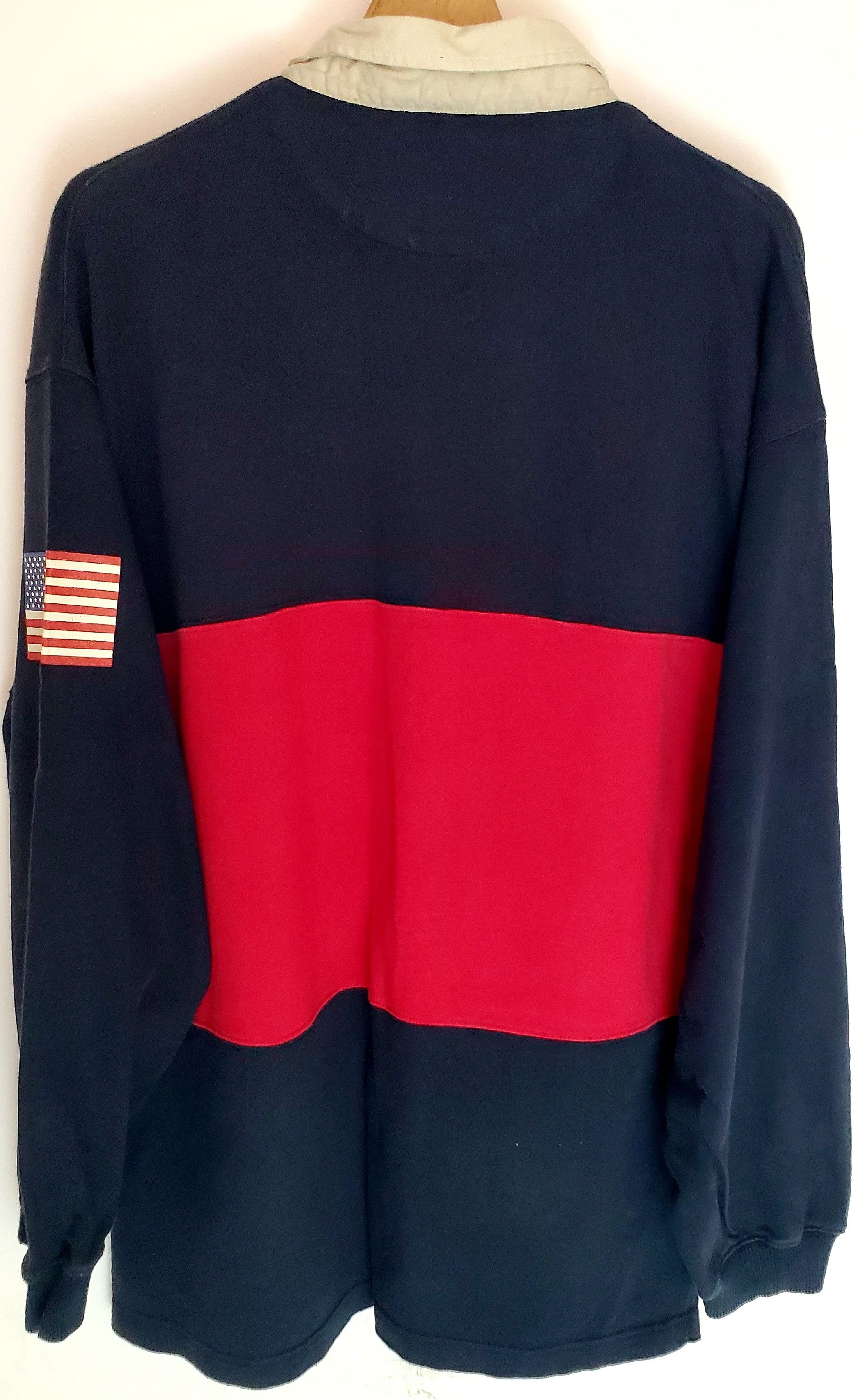 Canterbury of New Zealand Vintage 90s rugby USA shirt long sleeves size L Size US L / EU 52-54 / 3 - 5 Thumbnail