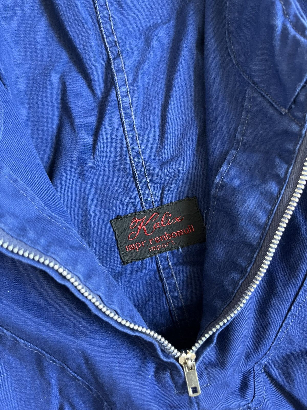 Other Vintage 50s 60s Kalix European Blue Hiking Jacket Anorak Size US L / EU 52-54 / 3 - 4 Thumbnail