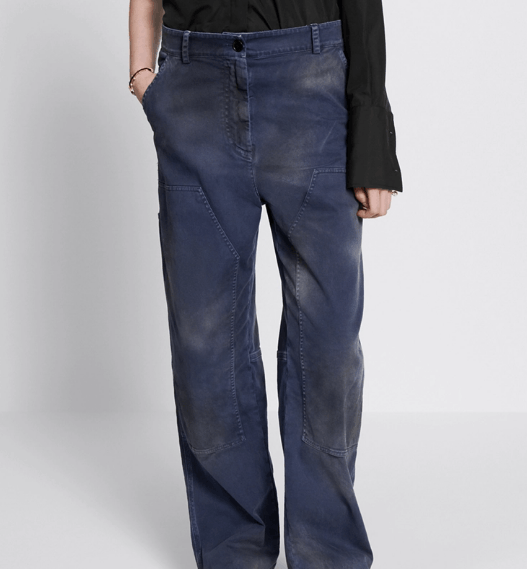 Dior o1w1db11225 427P56 Cargo Pant in Blue Size 27" / US 4 / IT 40 - 5 Thumbnail
