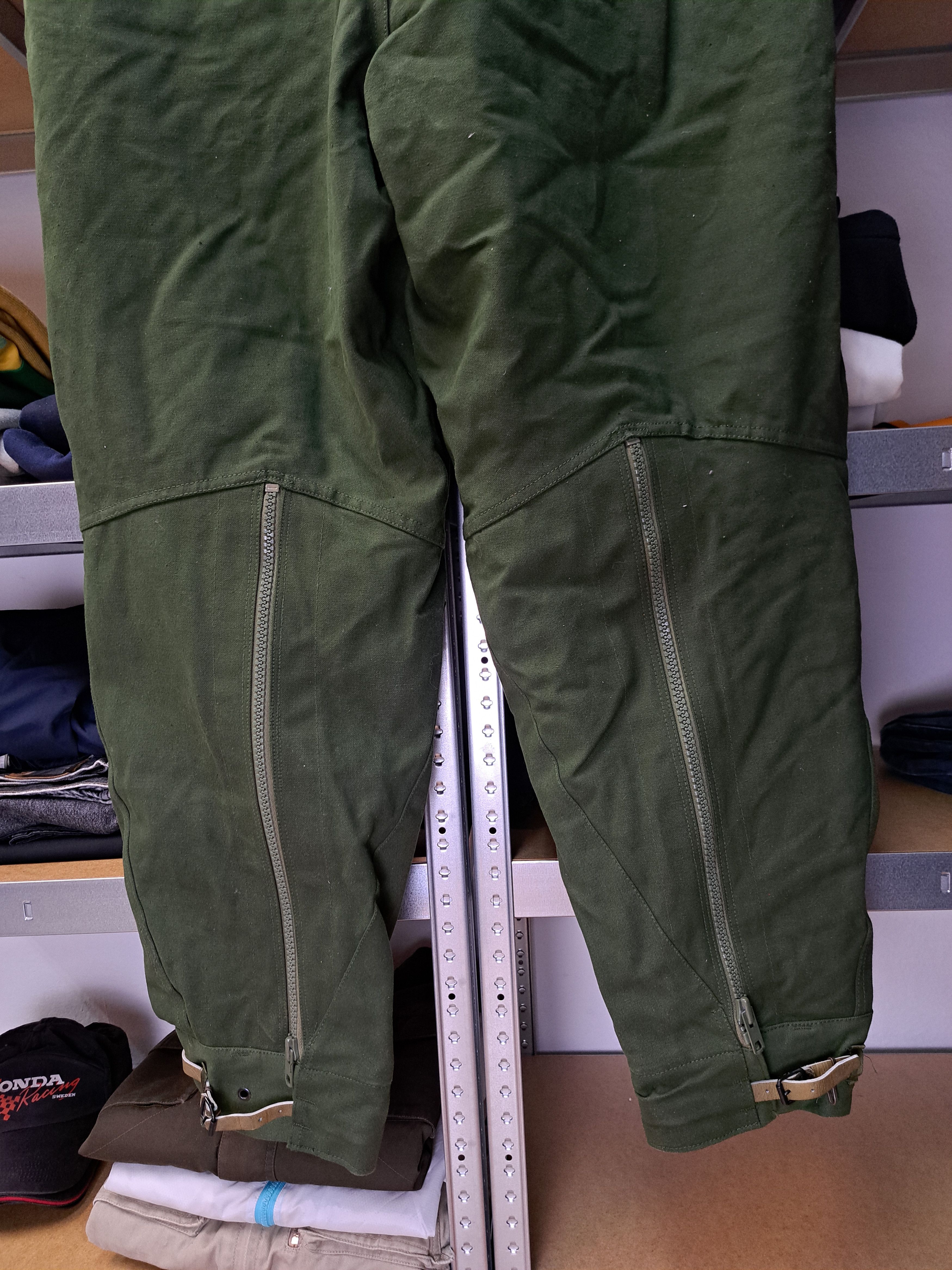 Vintage Vintage 60s Swedish Army Motorcycle Overalls Pants Pharell Size US 38 / EU 54 - 7 Thumbnail