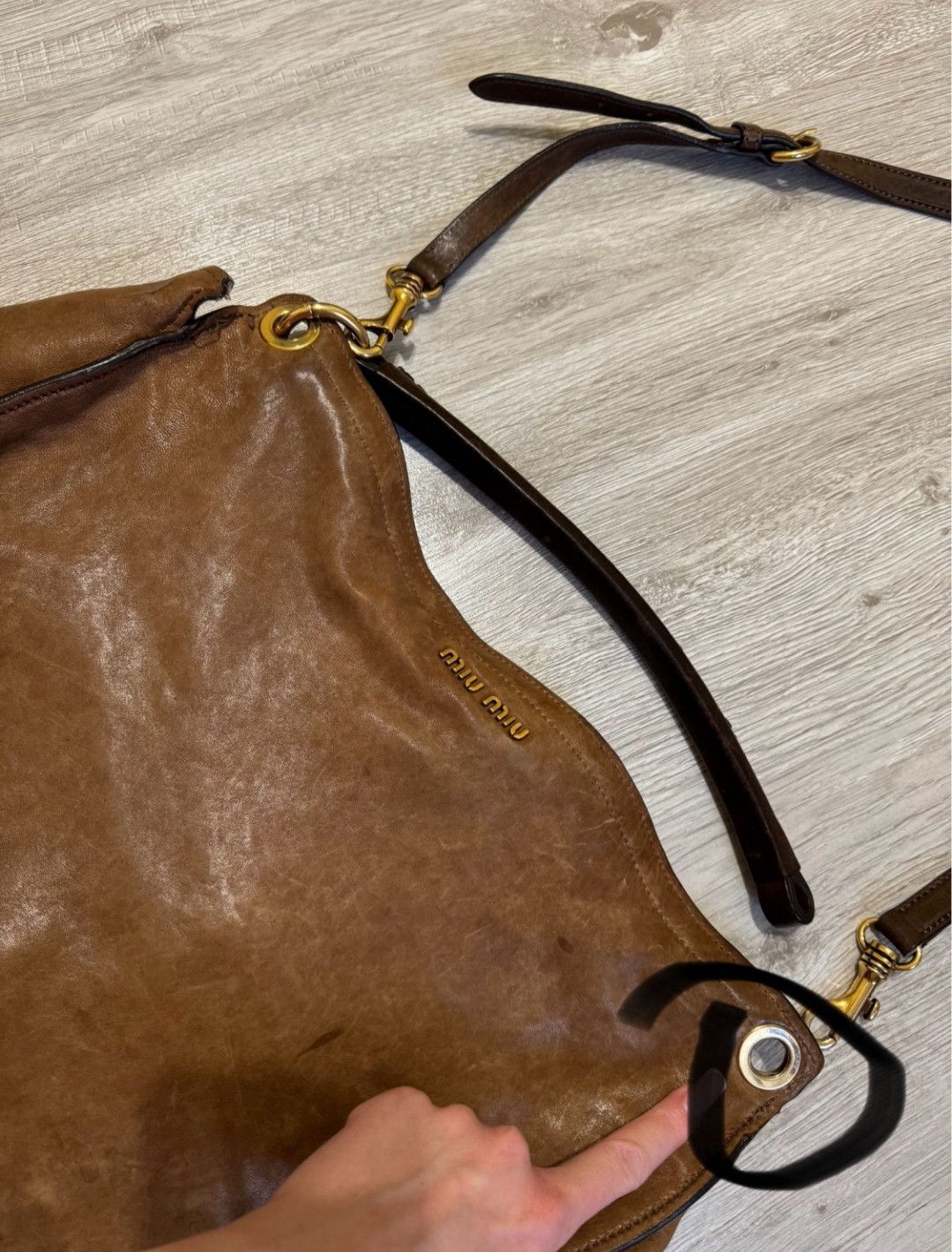 Miu Miu Miu Miu Vintage Leather Bag Size ONE SIZE - 7 Thumbnail