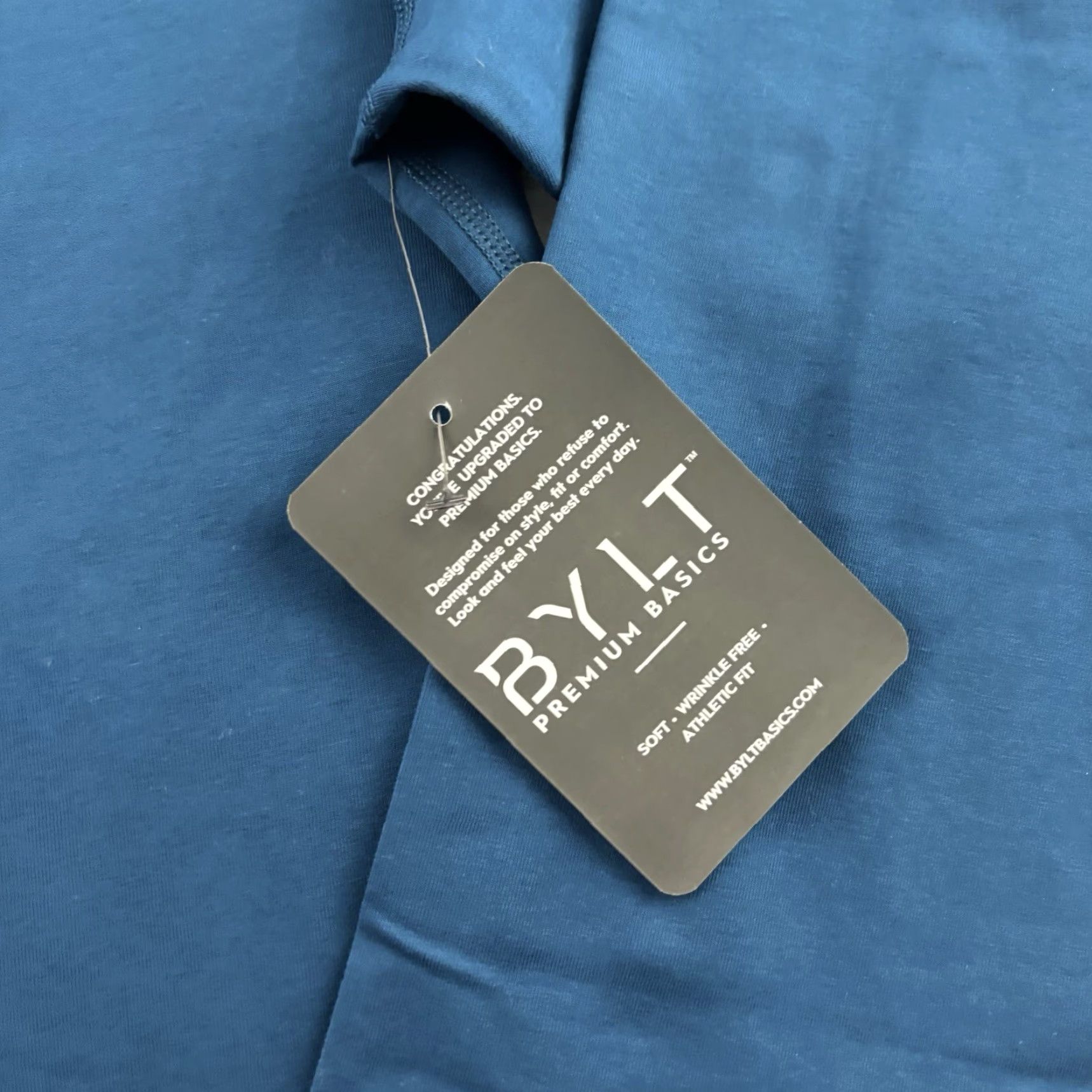 Asics BYLT Premium Basics Athletic Drop Long Sleeve T Shirt Men's Large Blue LS Shirt Size US L / EU 52-54 / 3 - 3 Thumbnail