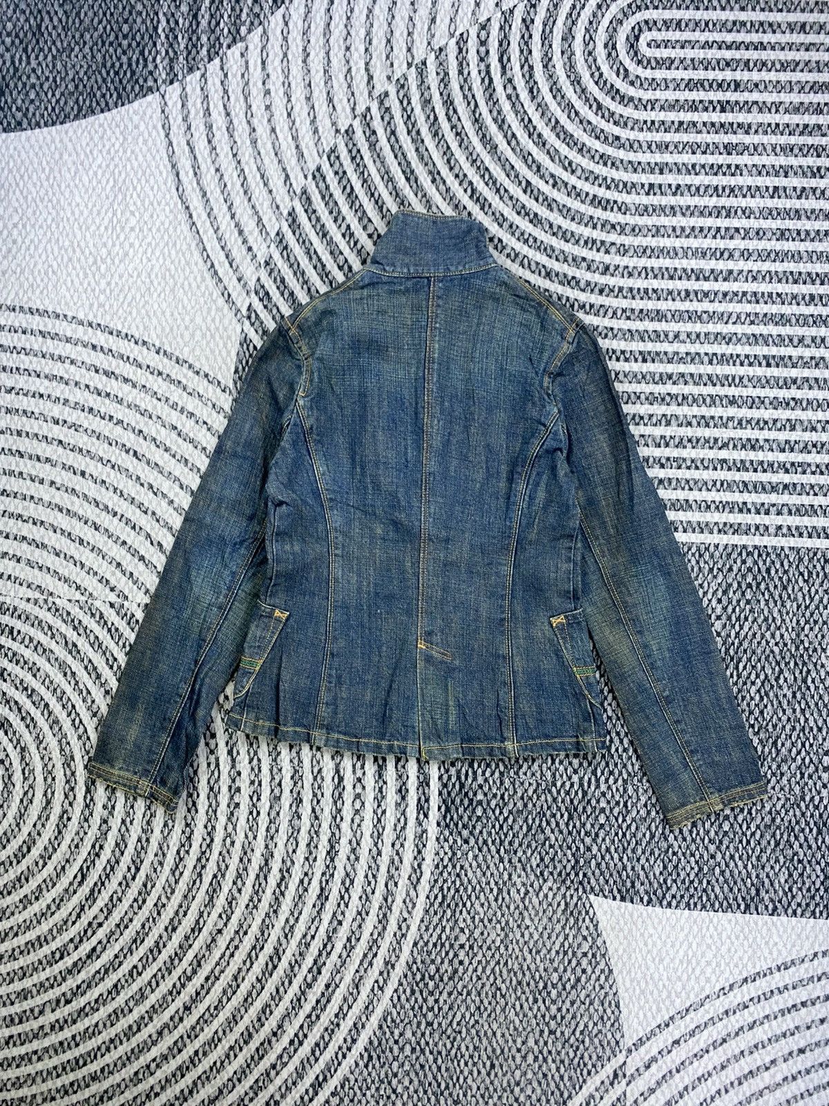 Lee Vintage LEE Single Button Blazer Style Denim Jacket Size US XS / EU 42 / 0 - 2 Thumbnail