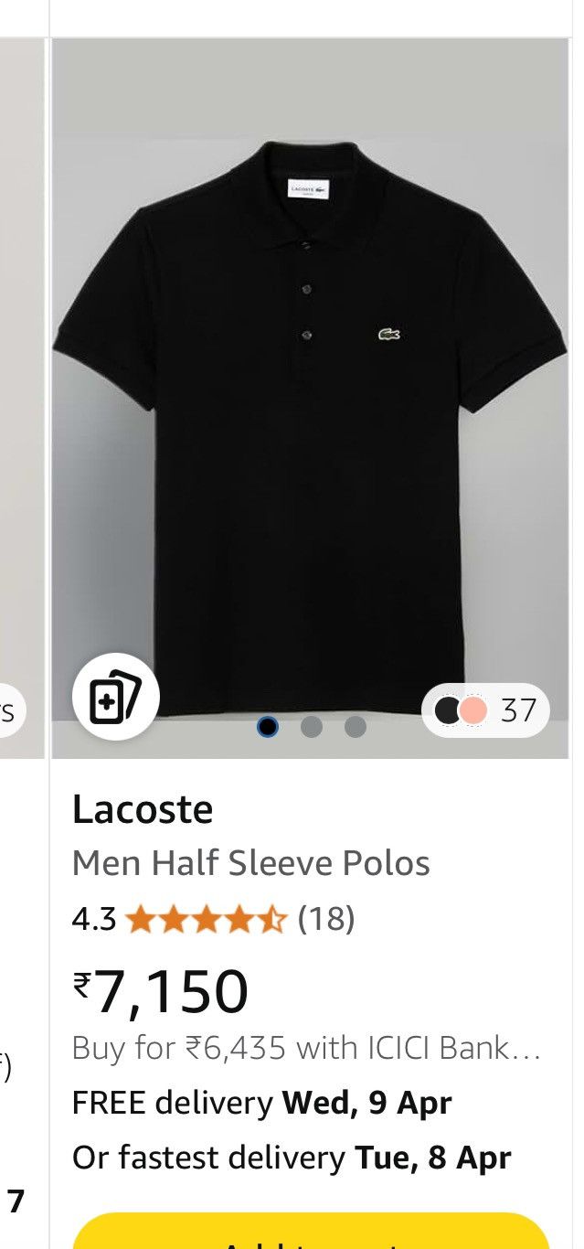 Polo Ralph Lauren Original Polo Ralph Lauren Black T-Shirt for men Size US M / EU 48-50 / 2 - 4 Thumbnail