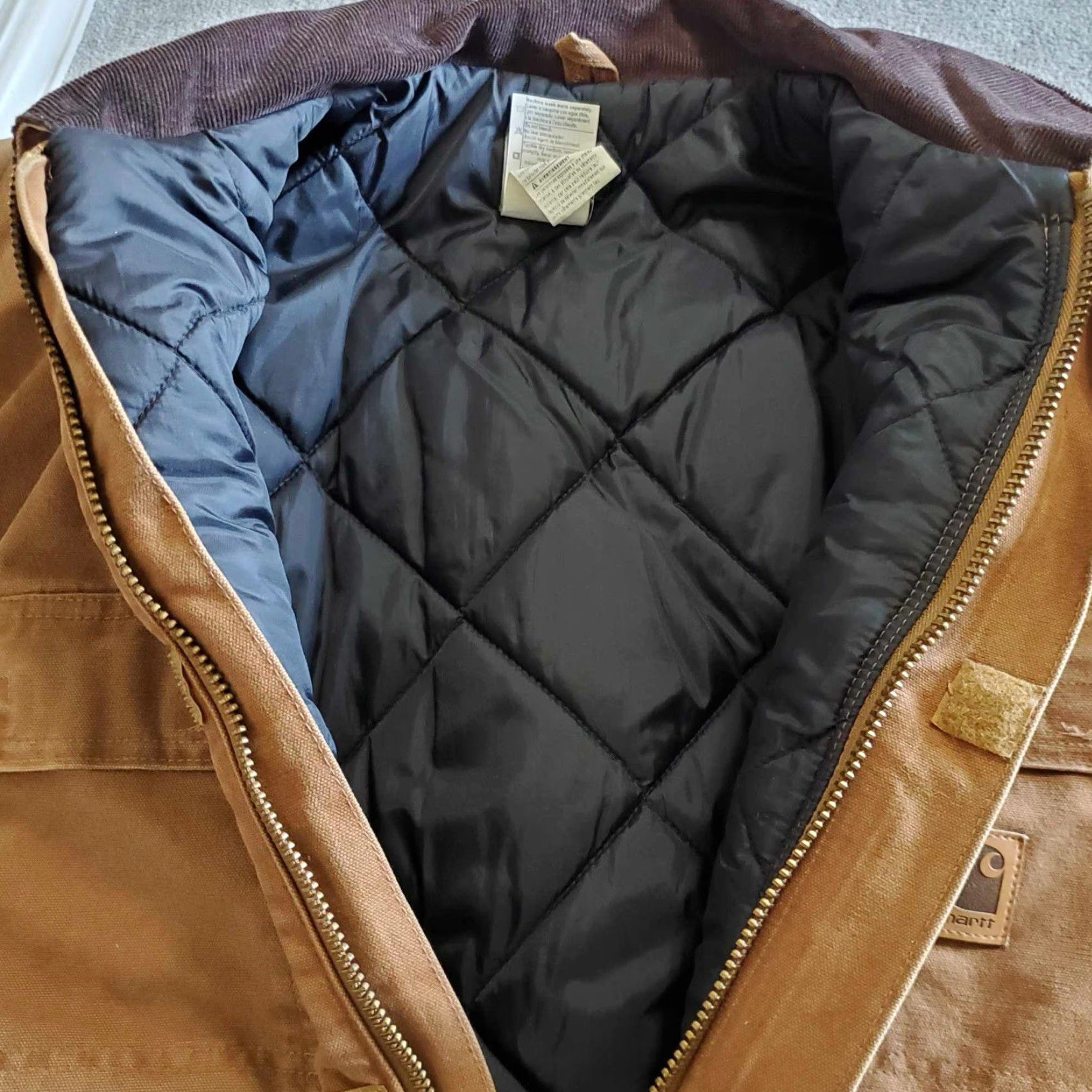 Carhartt VINTAGE Carhartt Jacket Mens Chore Barn Coat C26 CHT Brown XL TG Big & Tall USA Overcoat Size US XL / EU 56 / 4 - 3 Thumbnail