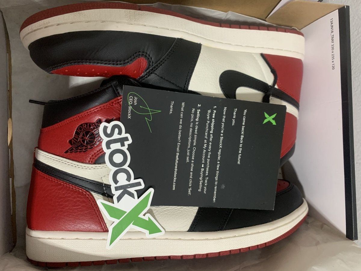 Jordan Brand × Nike AIR JORDAN 1 Retro High OG Bred Size US 10.5 / EU 43-44 - 17 Thumbnail