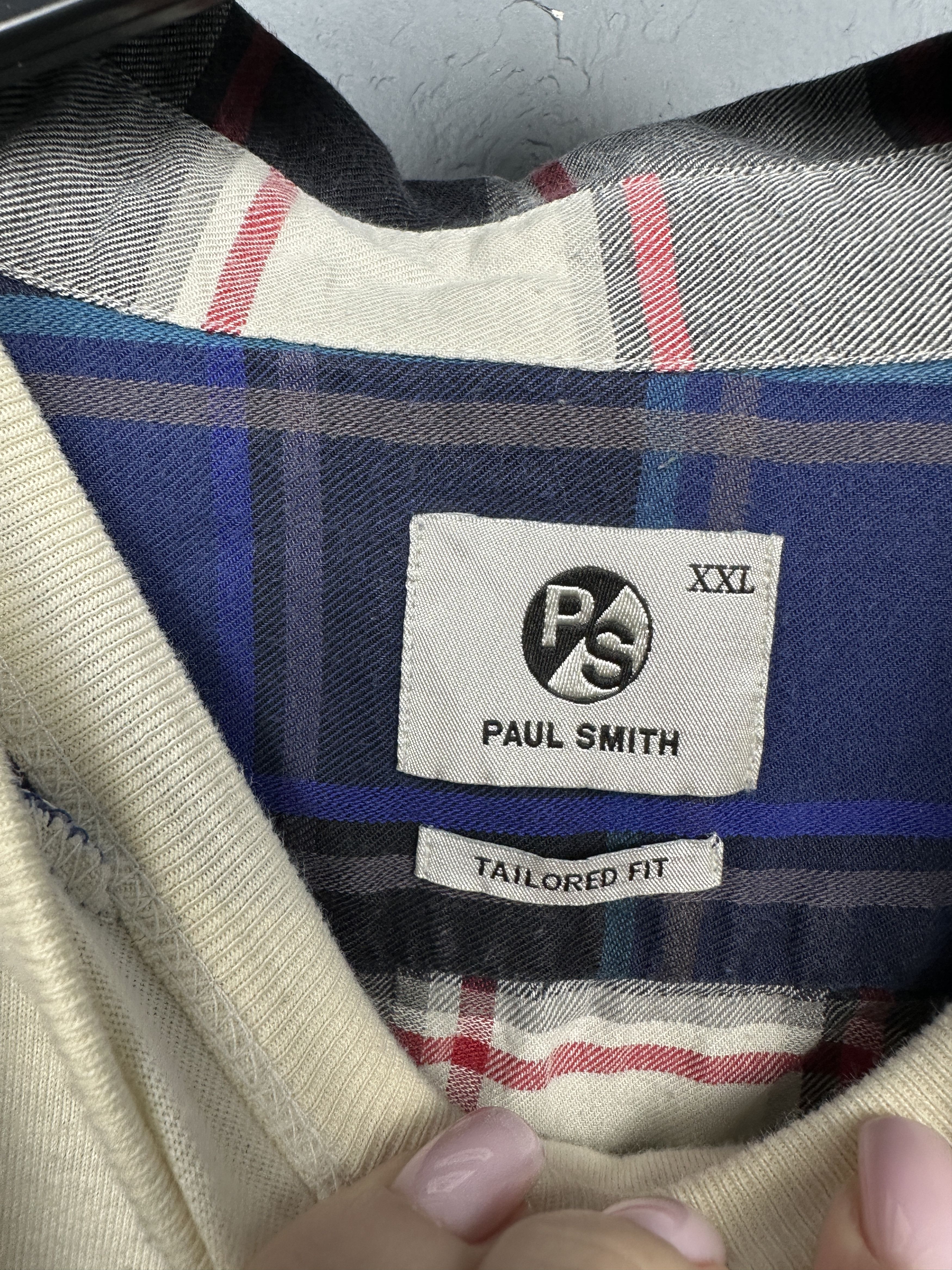 Paul Smith PS by Paul Smith Mens Flannel Long Sleeve Shirt Size US XXL / EU 58 / 5 - 4 Thumbnail